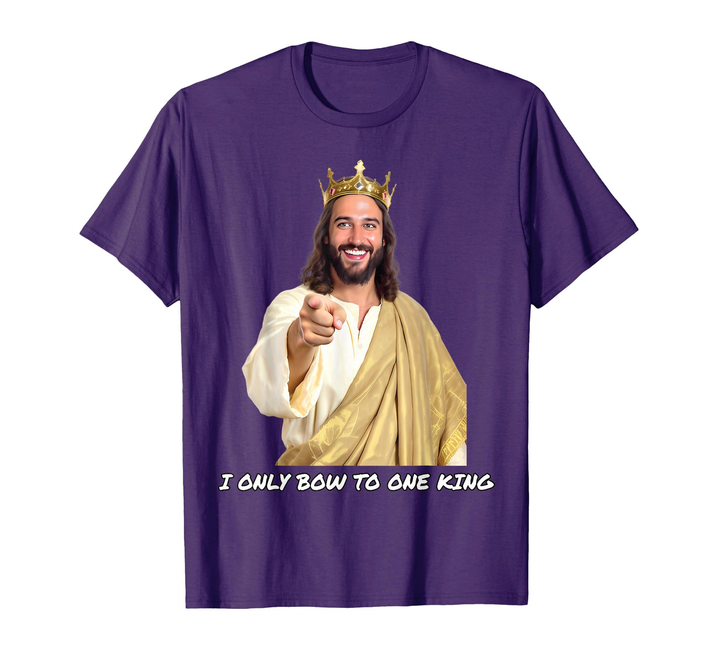 Only Bow to One King Jesus T-Shirt