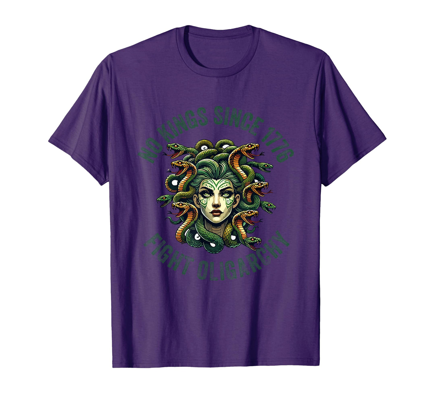 no kings fight oligarchy 4th of July feminist patriot women T-Shirt