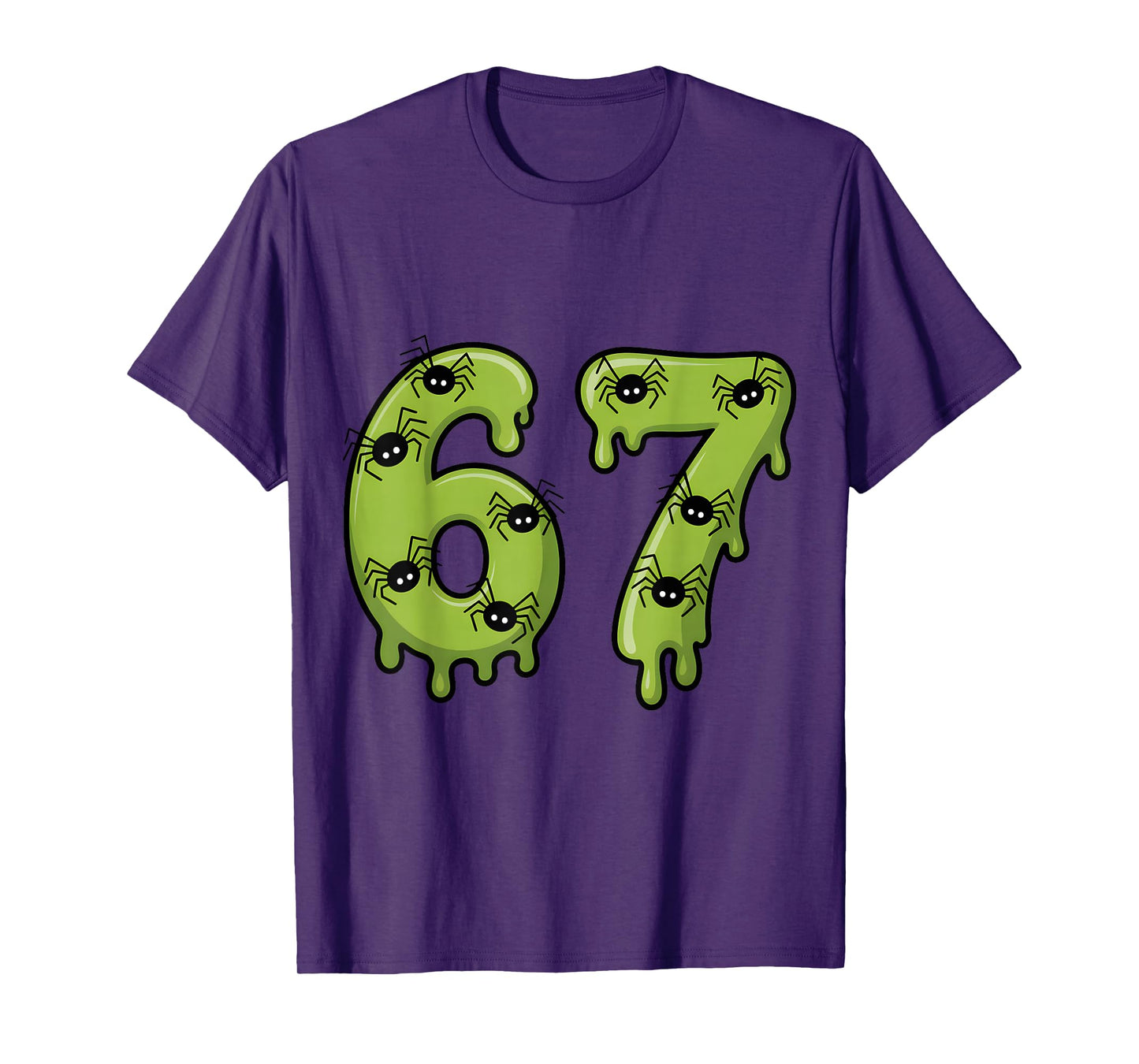 67 Meme Funny Halloween Six Seven Slime 6 7 T-Shirt