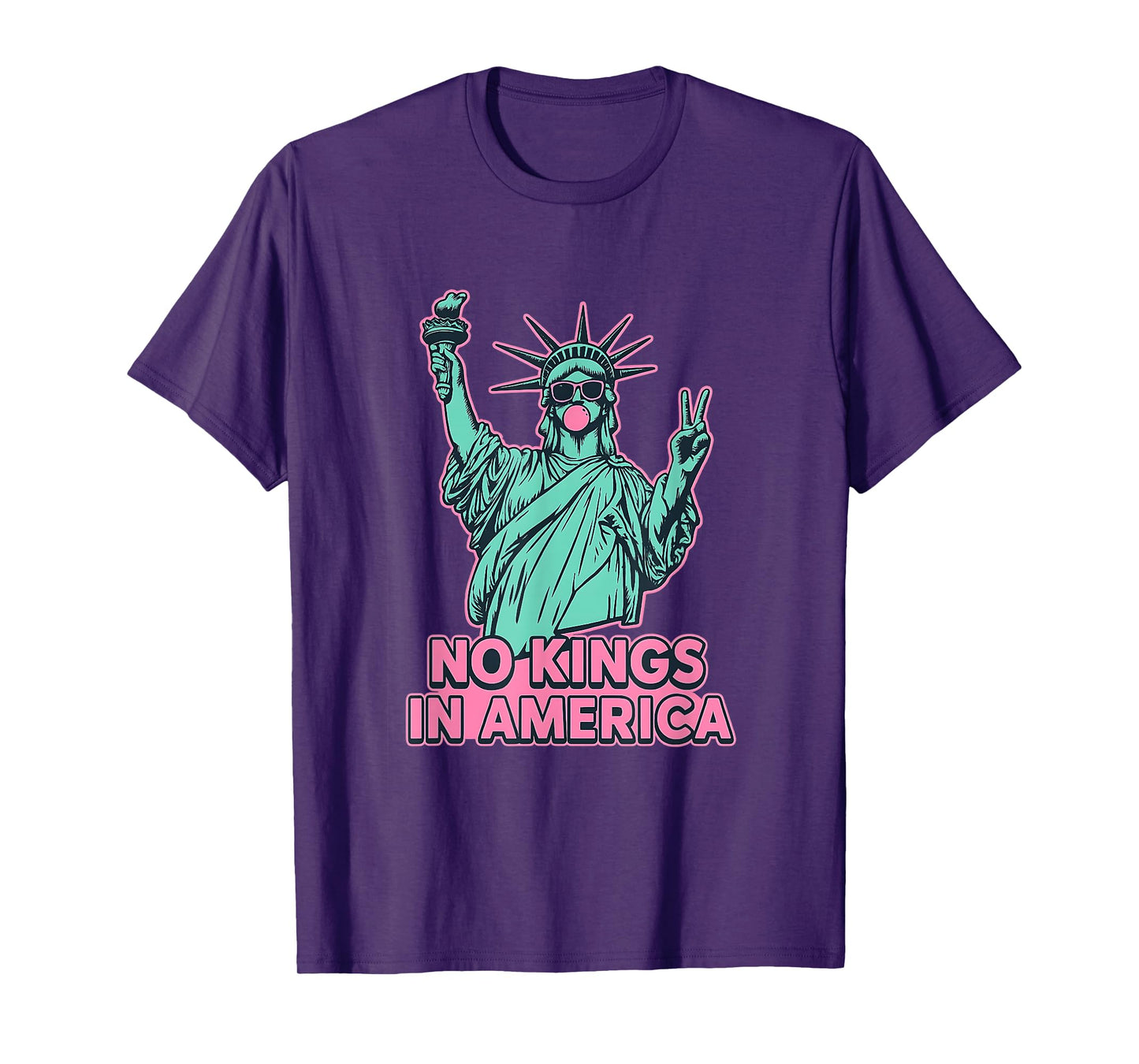 No Kings in America Statue Liberty Usa women's girl T-Shirt