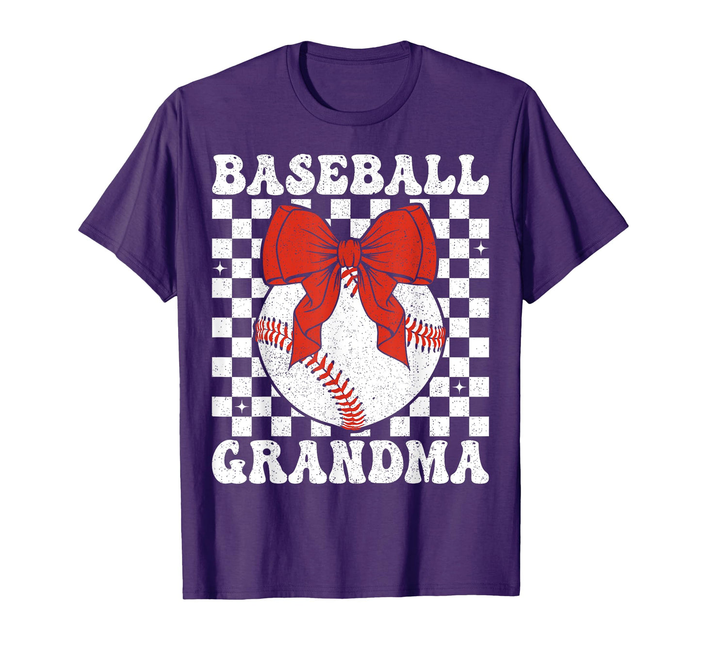 Baseball Grandma Coquette Bow Game Day Grandma T-Shirt