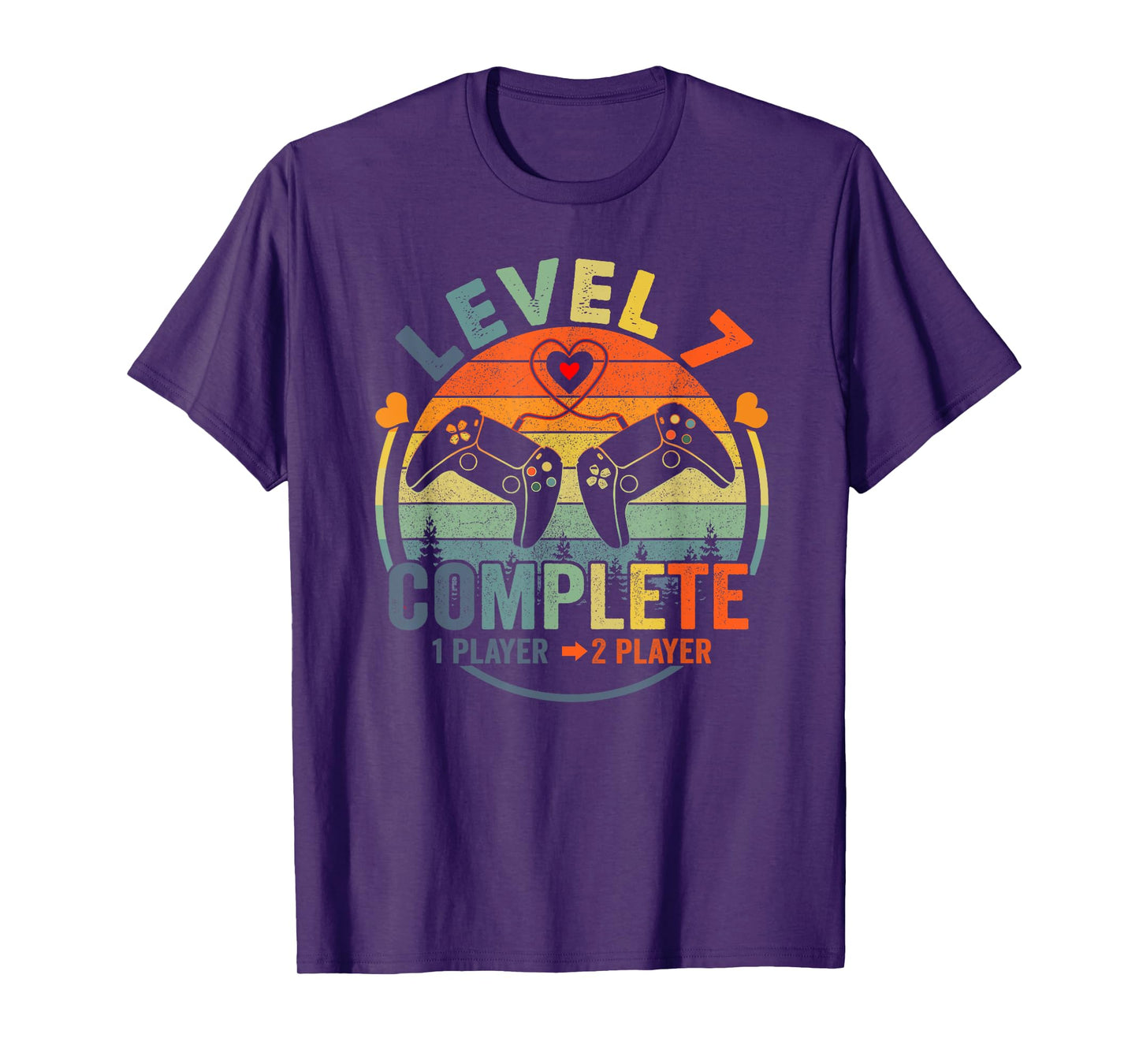 Gamer 7th Wedding Anniversary Level 7 Complete Anniversary T-Shirt