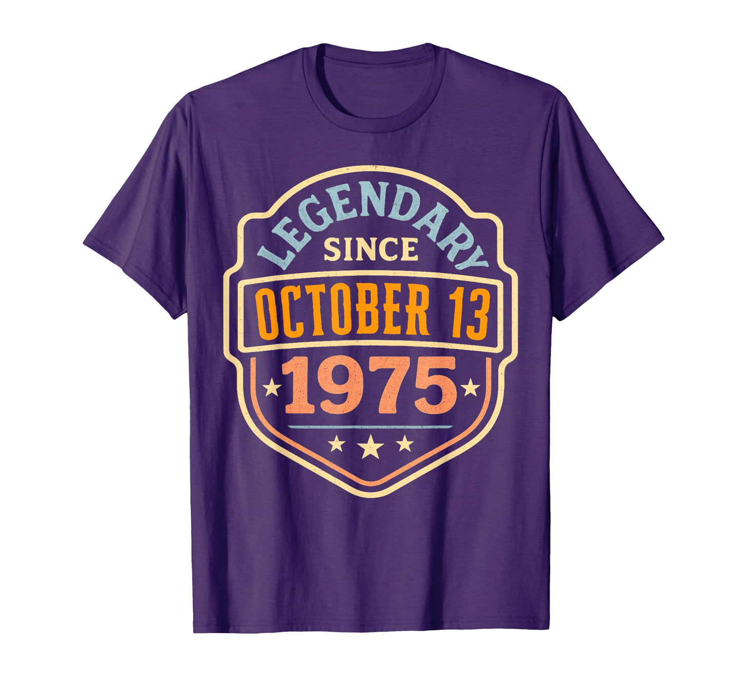 October 1975 Legendary Since October 13 Vintage Birthday T-Shirt