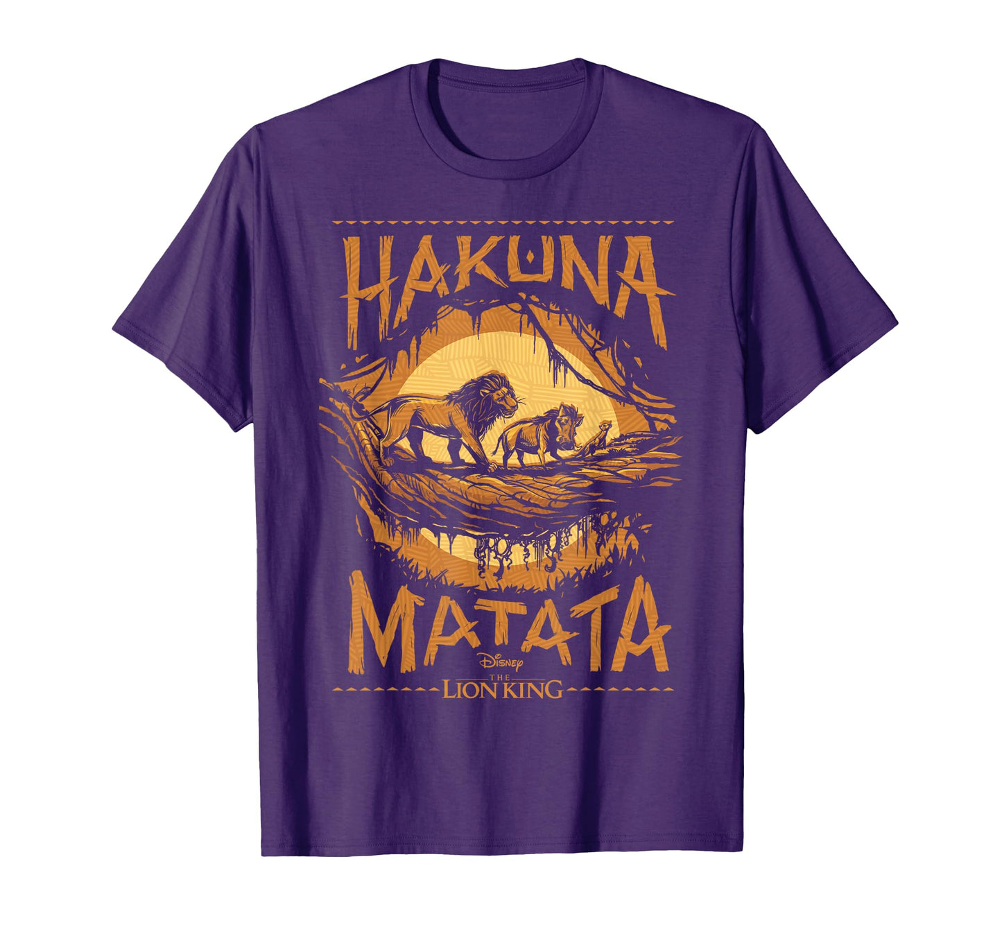 Disney The Lion King Live Action Hakuna Matata Sunset Poster T-Shirt