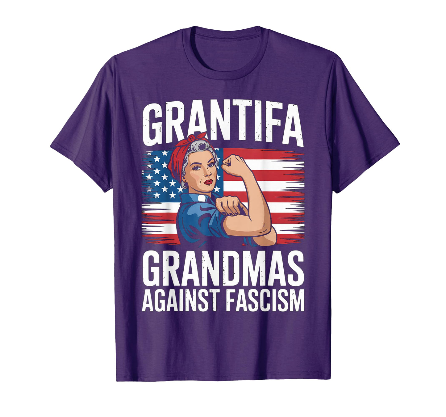 Grantifa Grandmas Against Fascism Flag Resist No Kings 50501 T-Shirt