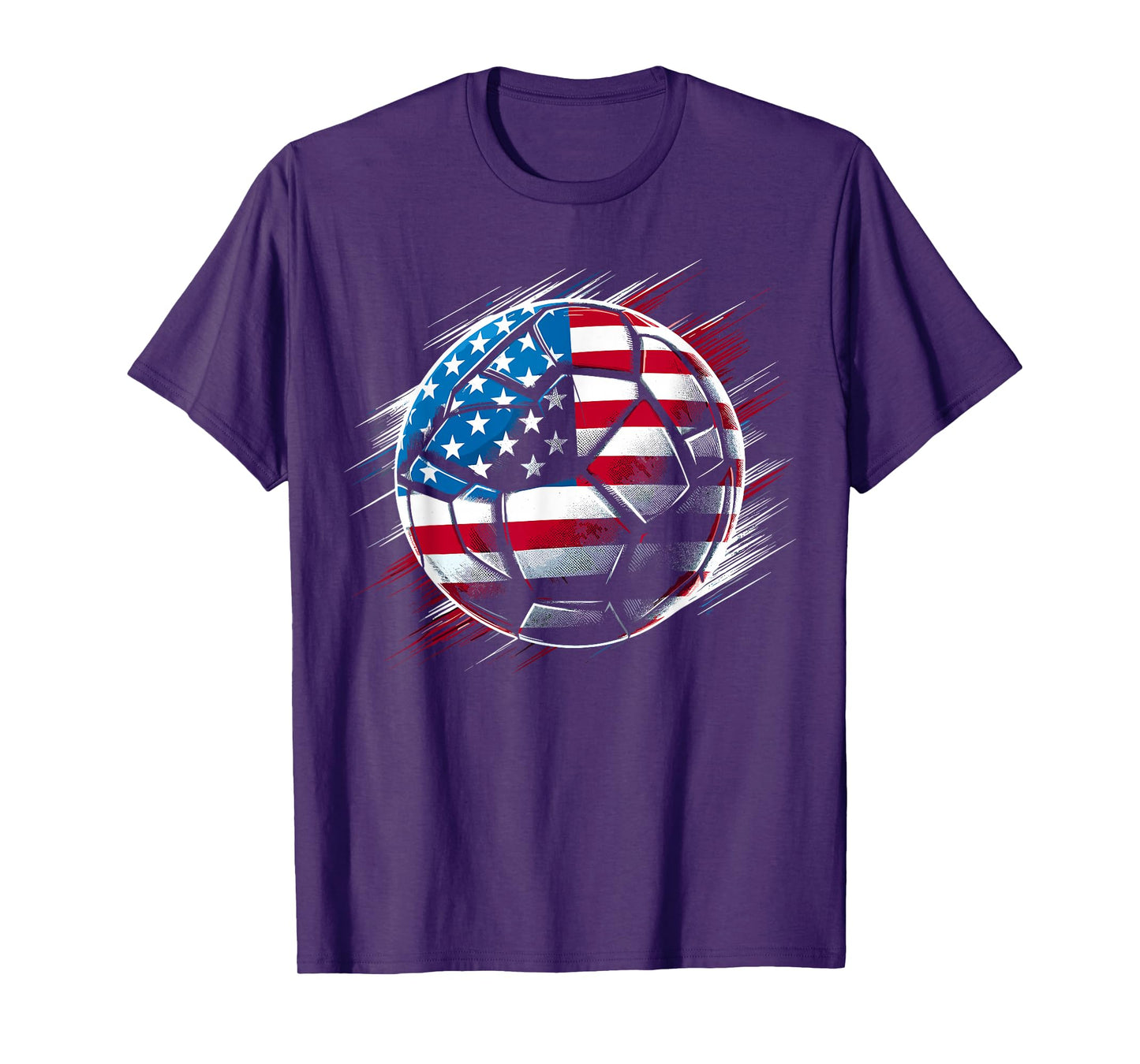 American Flag on Soccer Ball T-Shirt