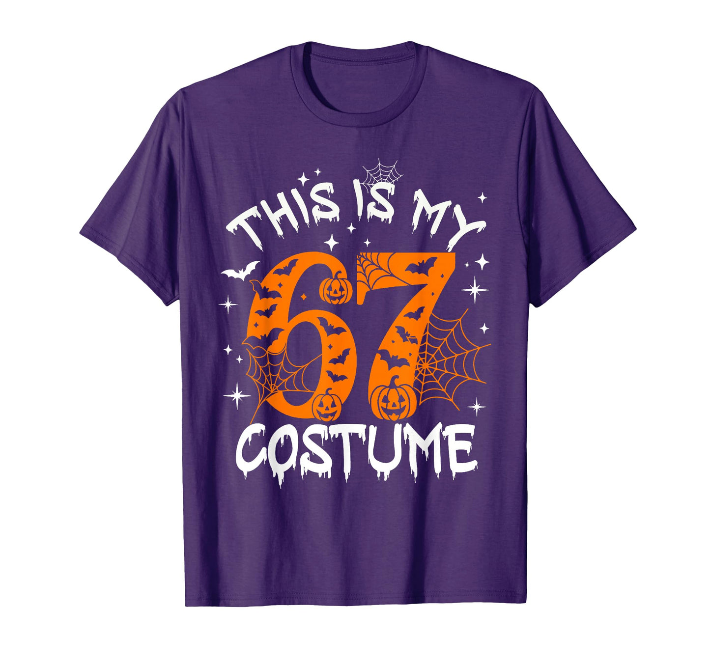 This is My Halloween 67 Costume Number 6 7 Meme Saying 6 7 T-Shirt