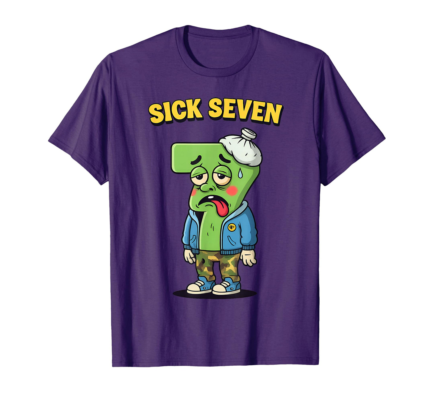 Sick Seven Funny Meme Trending 6 7 Halloween Costume Humor T-Shirt
