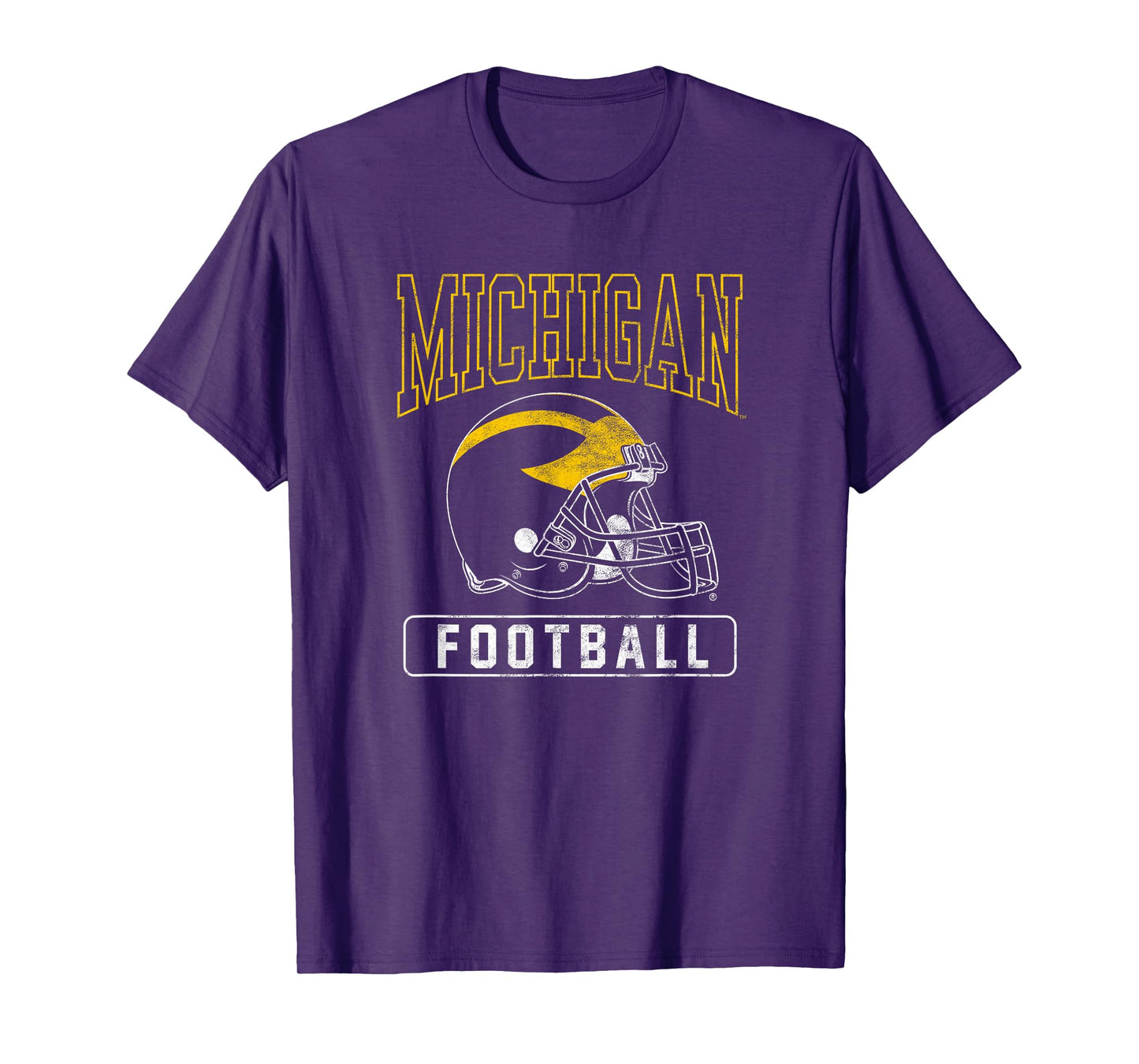 University of Michigan Wolverines U of M Football Helmet T-Shirt