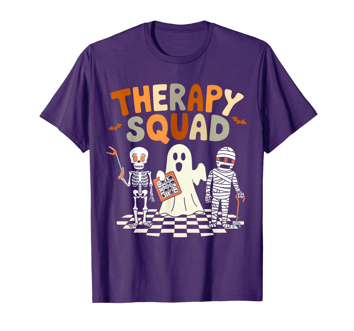 Funny Therapy Squad Retro OT PT Team Cute Halloween Physical T-Shirt