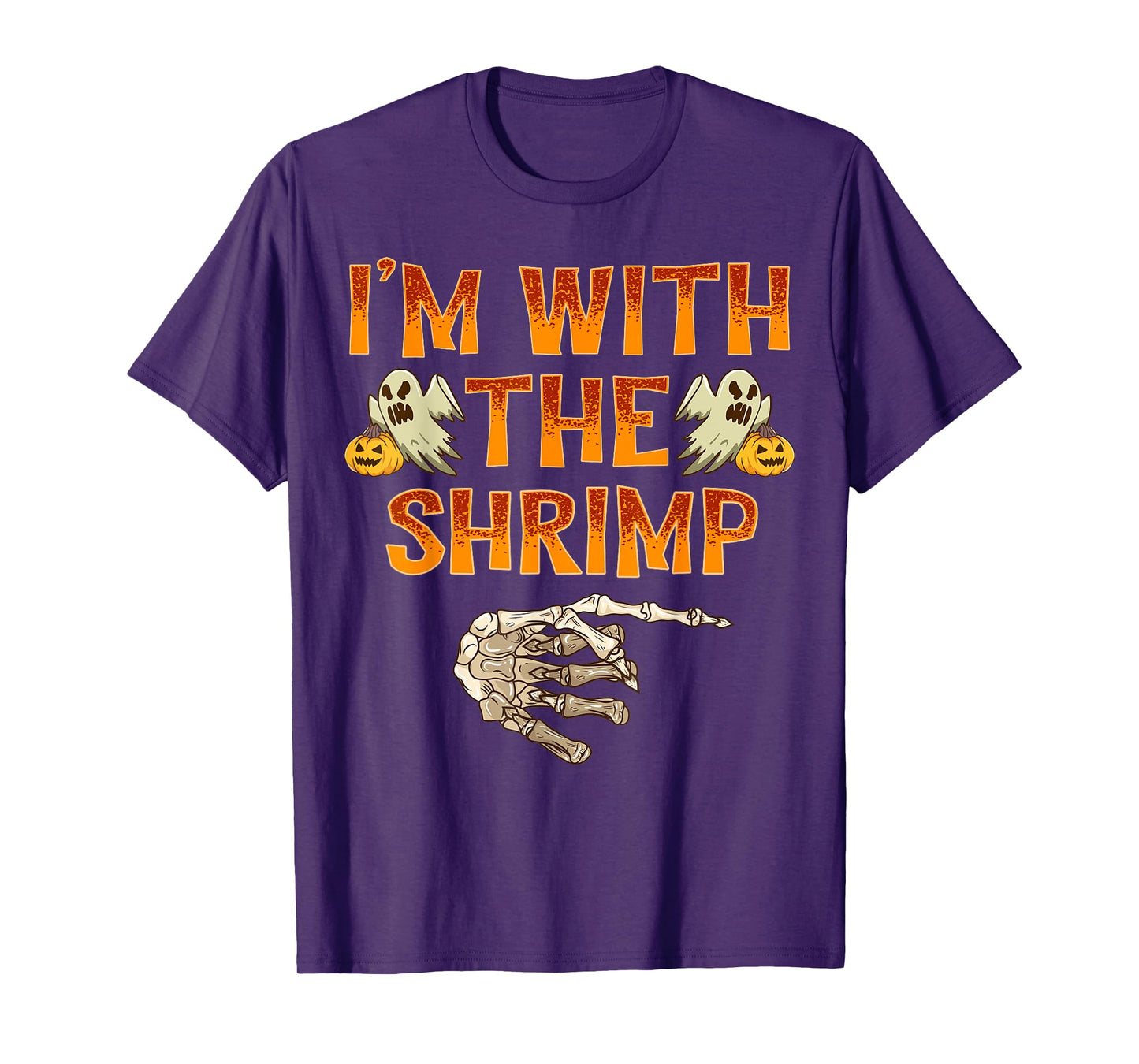 I'm With The Shrimp Shirt Costume Funny Halloween Couple T-Shirt