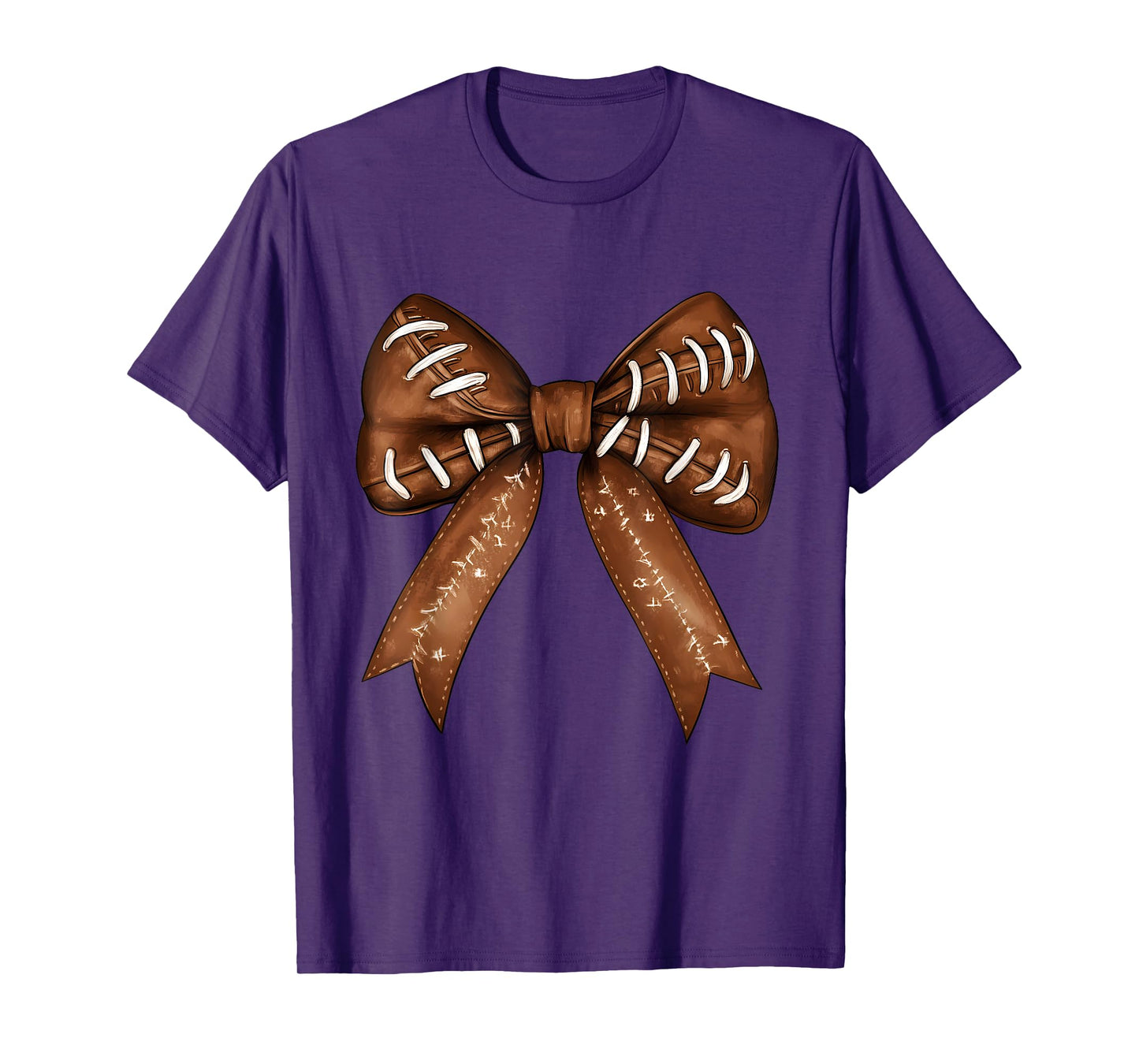 American Football Coquette Bow Cute Football Mom T-Shirt