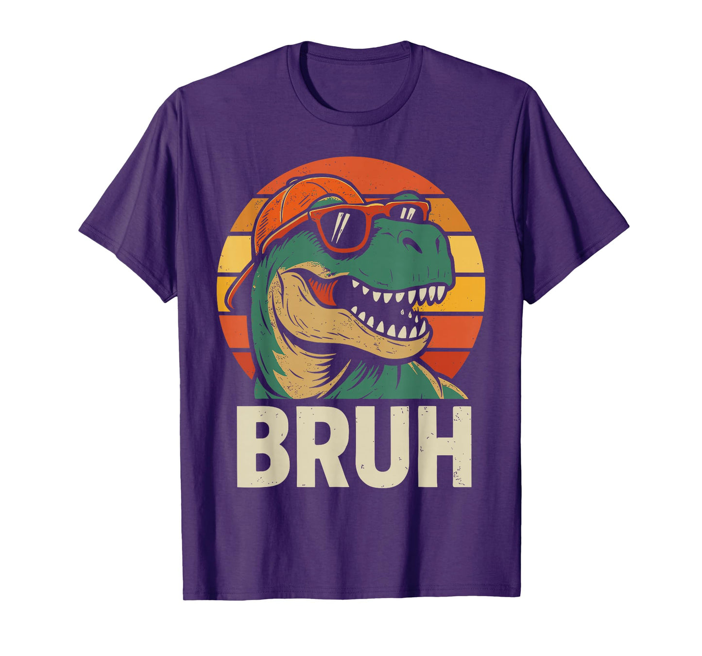 Funny Dinosaur Bruh Meme Vintage T-Rex T-Shirt