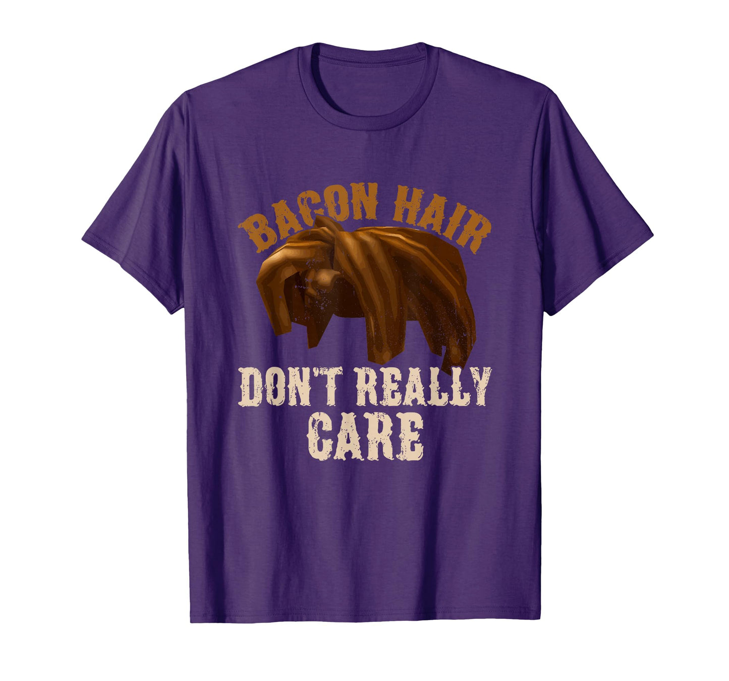 Bacon Hair Don't Really Care For Boy Video Gamers T-Shirt