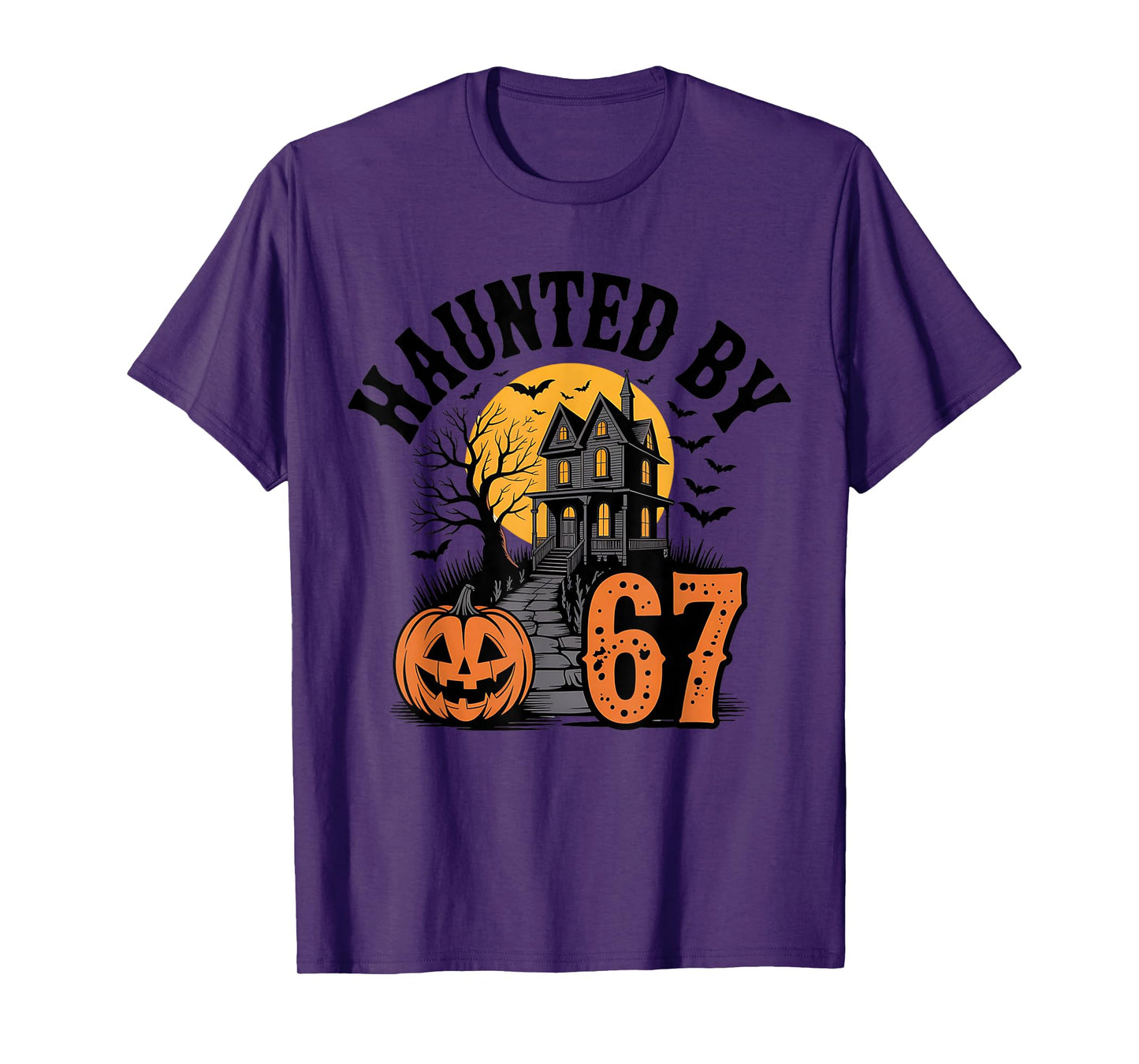 67 Meme Halloween Haunted Spooky - Six Seven Gen Alpha Z T-Shirt