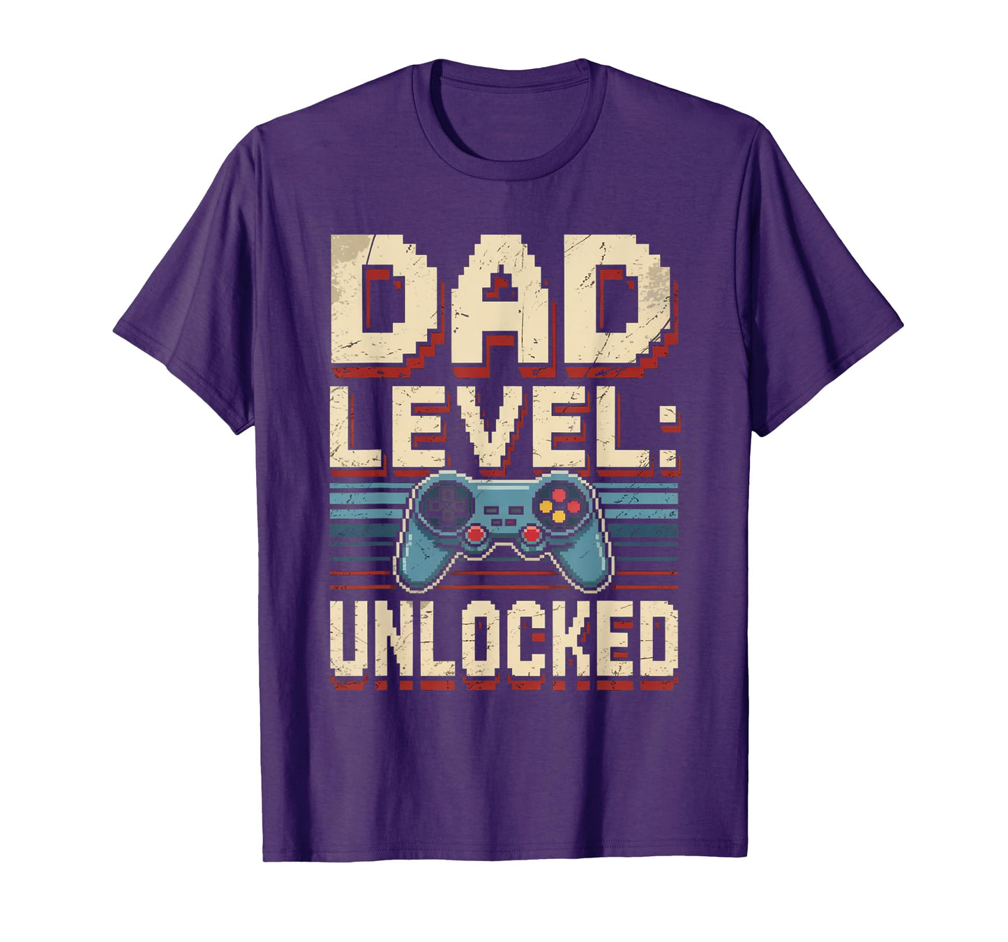 Dad Level Unlocked Gamer Father’s Day Vintage Gifts For men T-Shirt