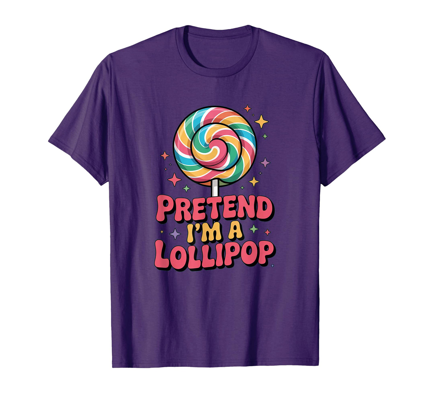 Pretend I'm A Lollipop Halloween Costume Couples Matching T-Shirt
