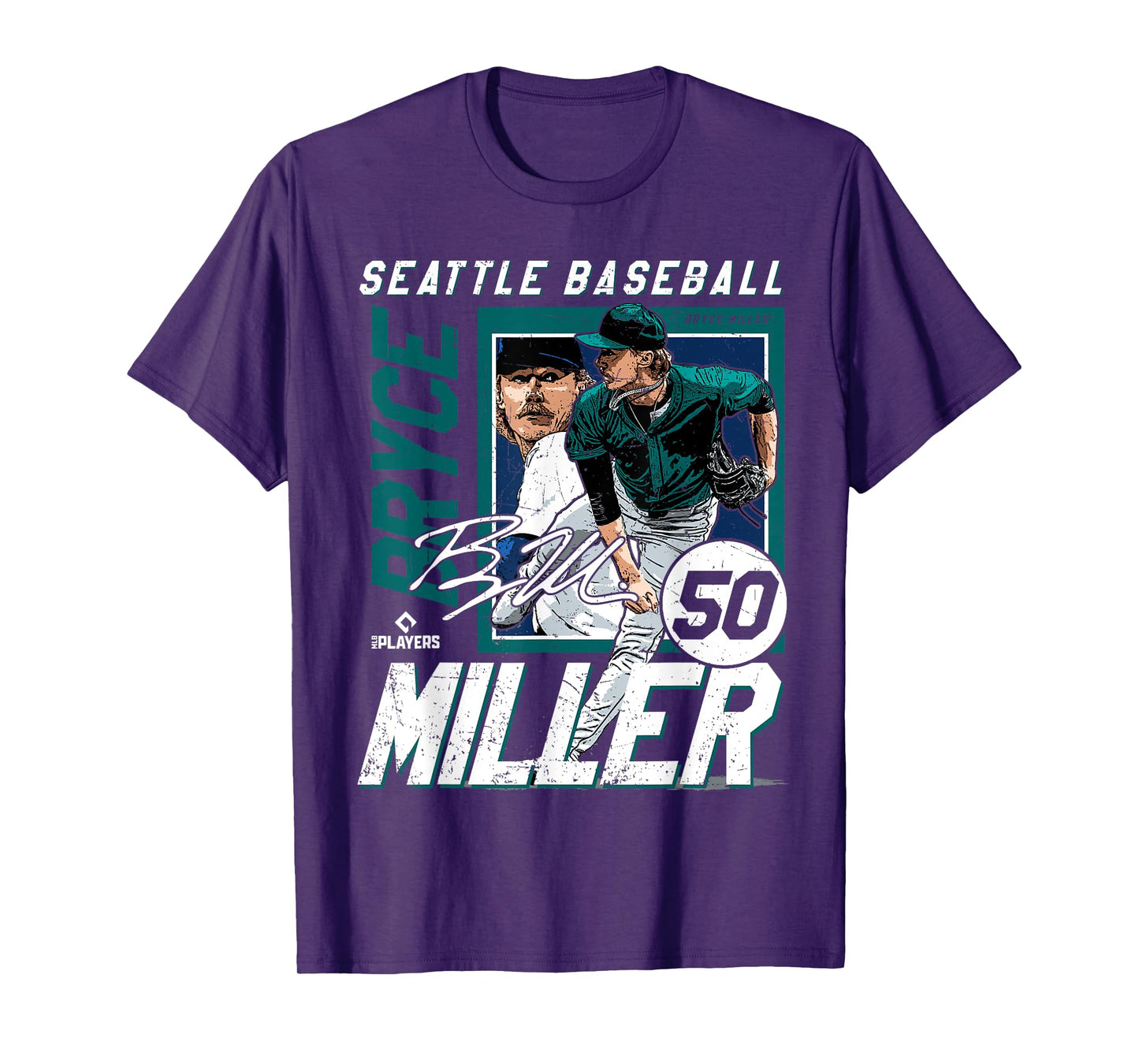 Bryce Miller | Seattle MLB Baseball Player | MLBBMI203M T-Shirt