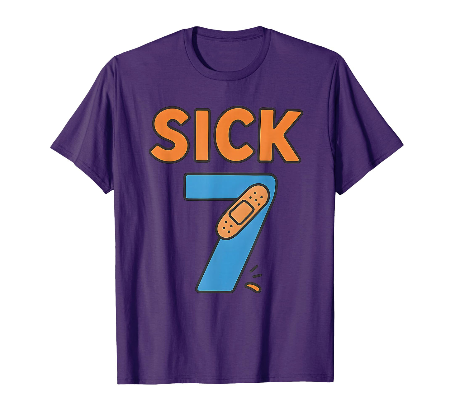 Sick Seven Meme Tee Six Seven Fun Wordplay T-Shirt