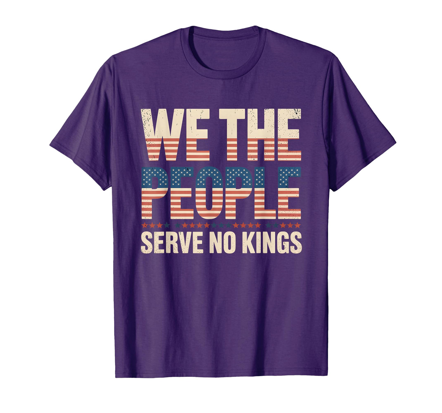 No Kings in America Democracy We The People Patriotic T-Shirt
