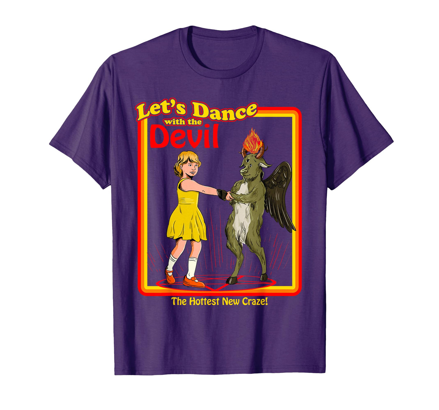 Witchcraft Let's Dance with the Devil Baphomet Satanic Funny T-Shirt