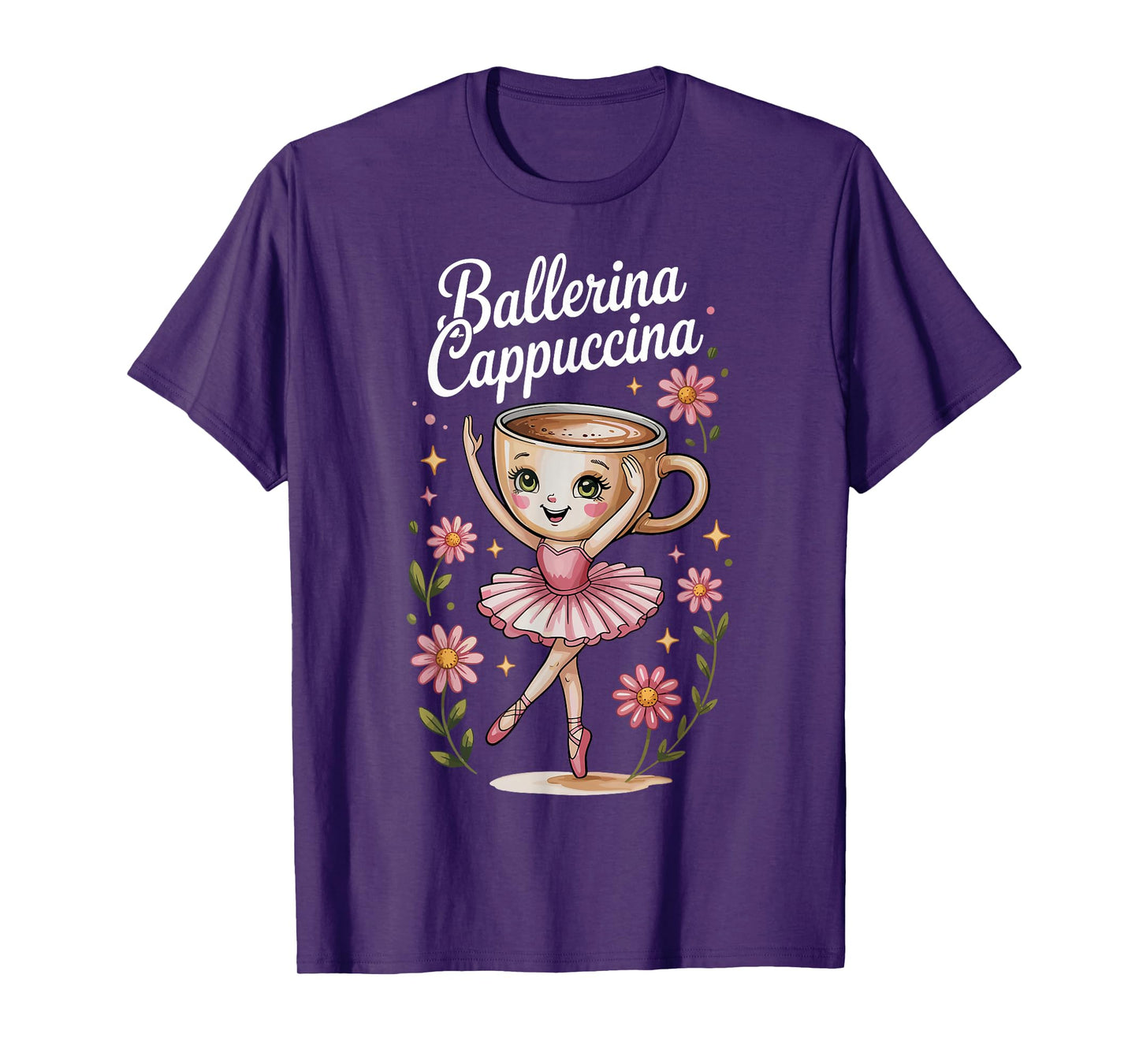 Kids Meme Italian Brainrot Ballerina Cappuccina T-Shirt