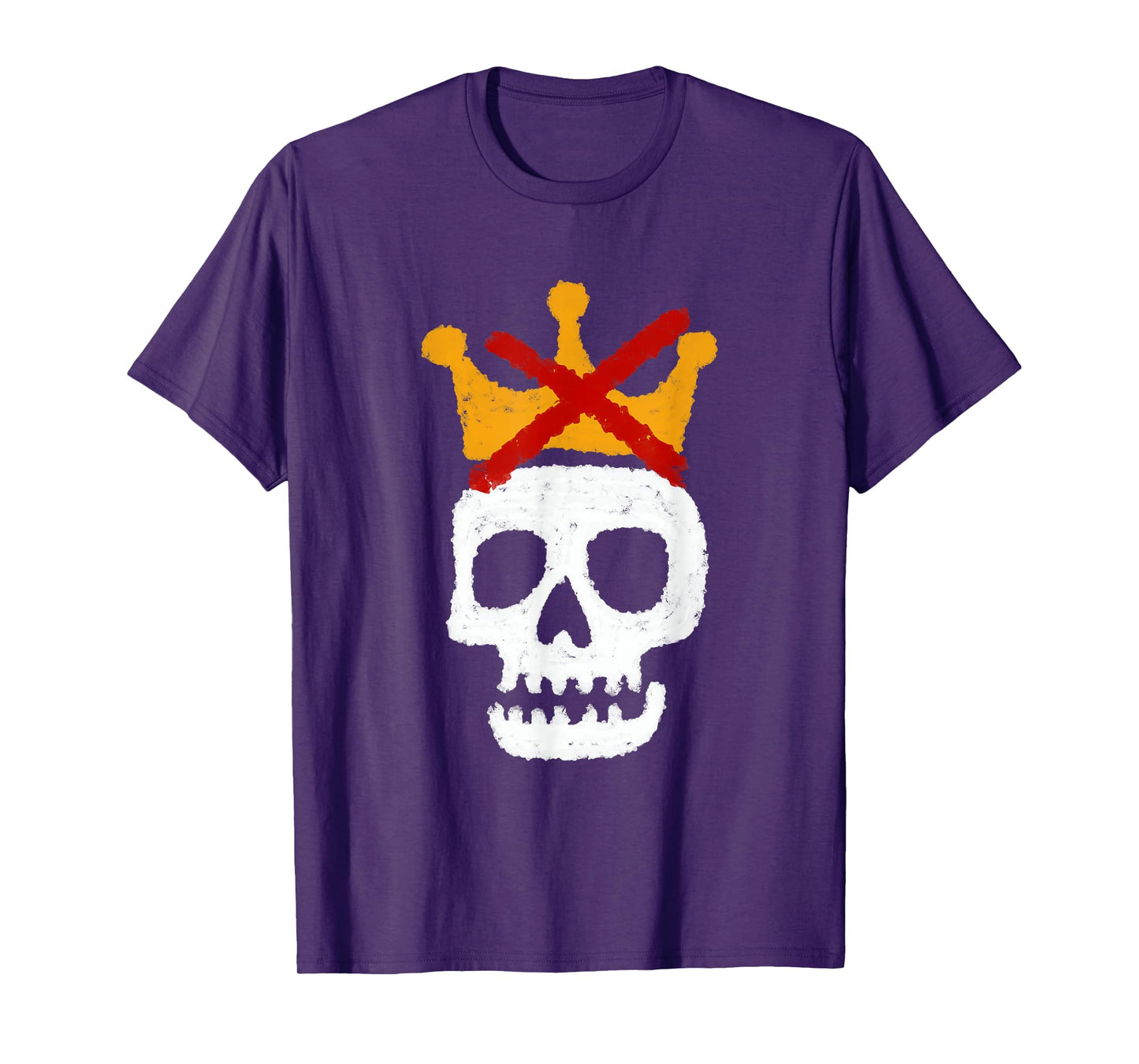 No Kings Funny Skeleton Halloween T-Shirt