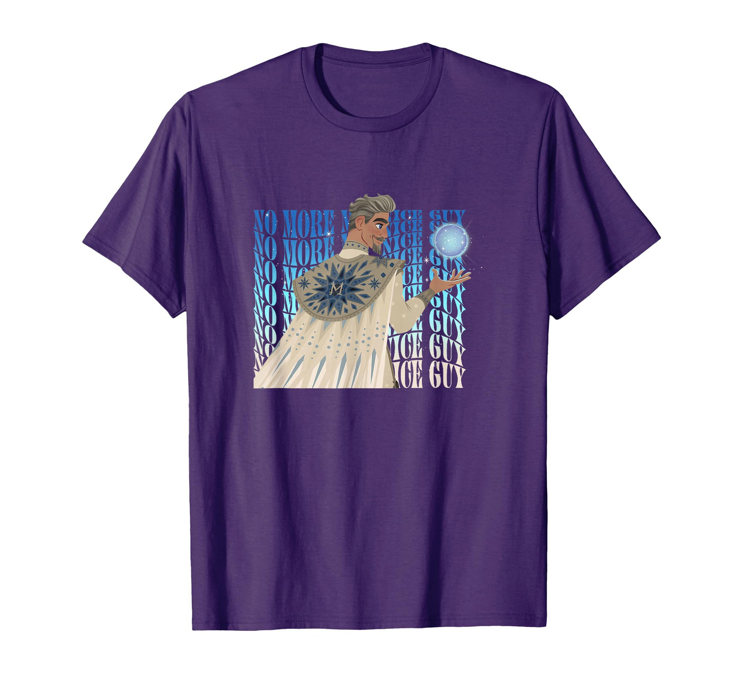 Disney Wish King Magnifico No More Mr. Nice Guy Text Stack T-Shirt