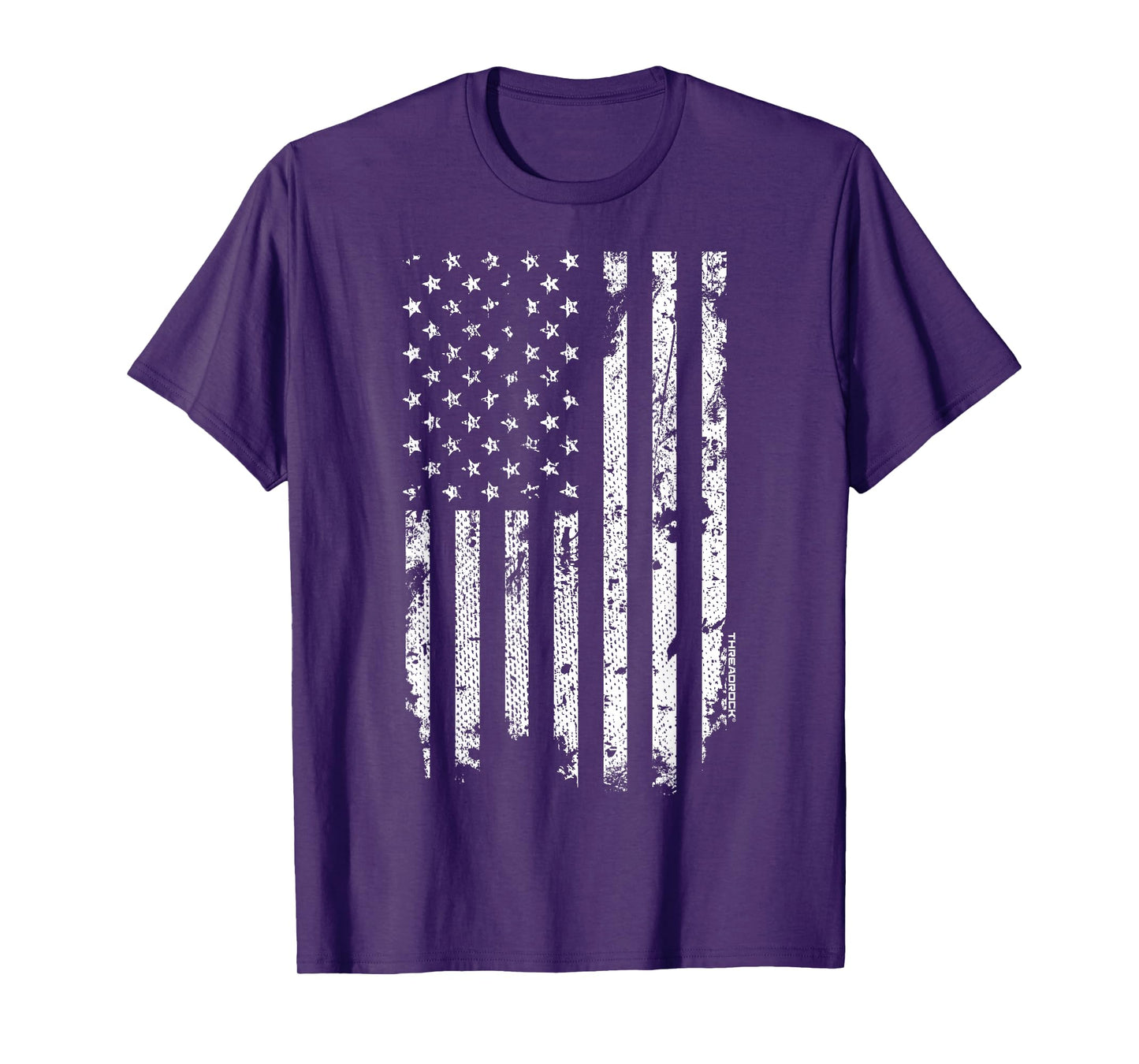 Distressed White American Flag T-Shirt T-Shirt
