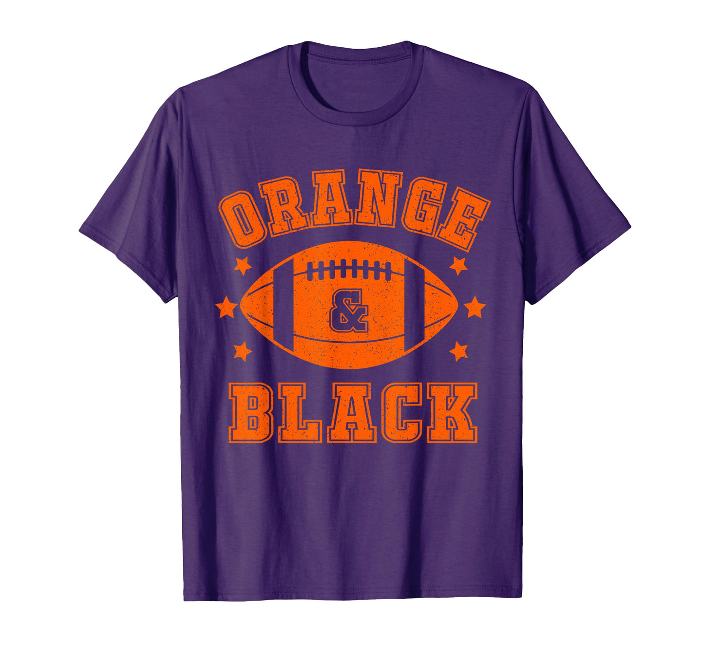 On Gameday Football We Wear Orange and Black School Spirit T-Shirt