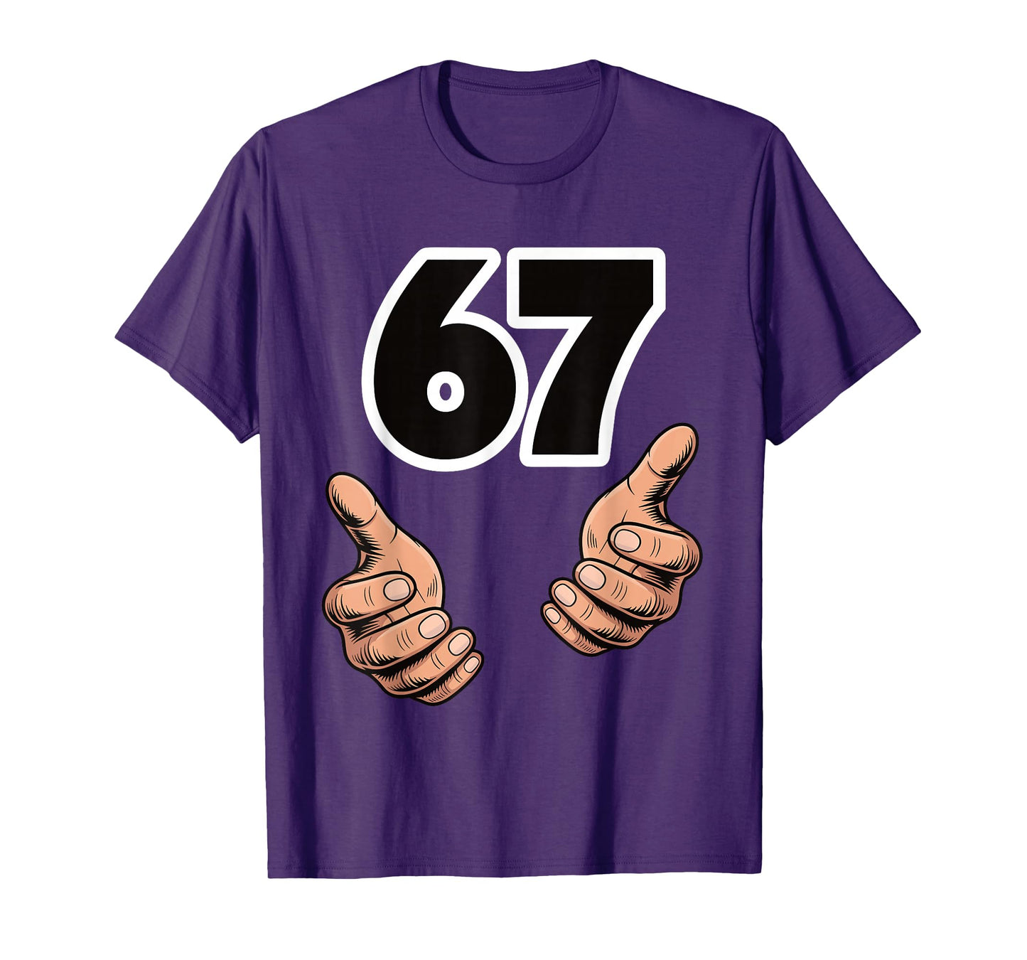 Funny 6 7 Meme Gen Alpha Slang Six Seven T-Shirt