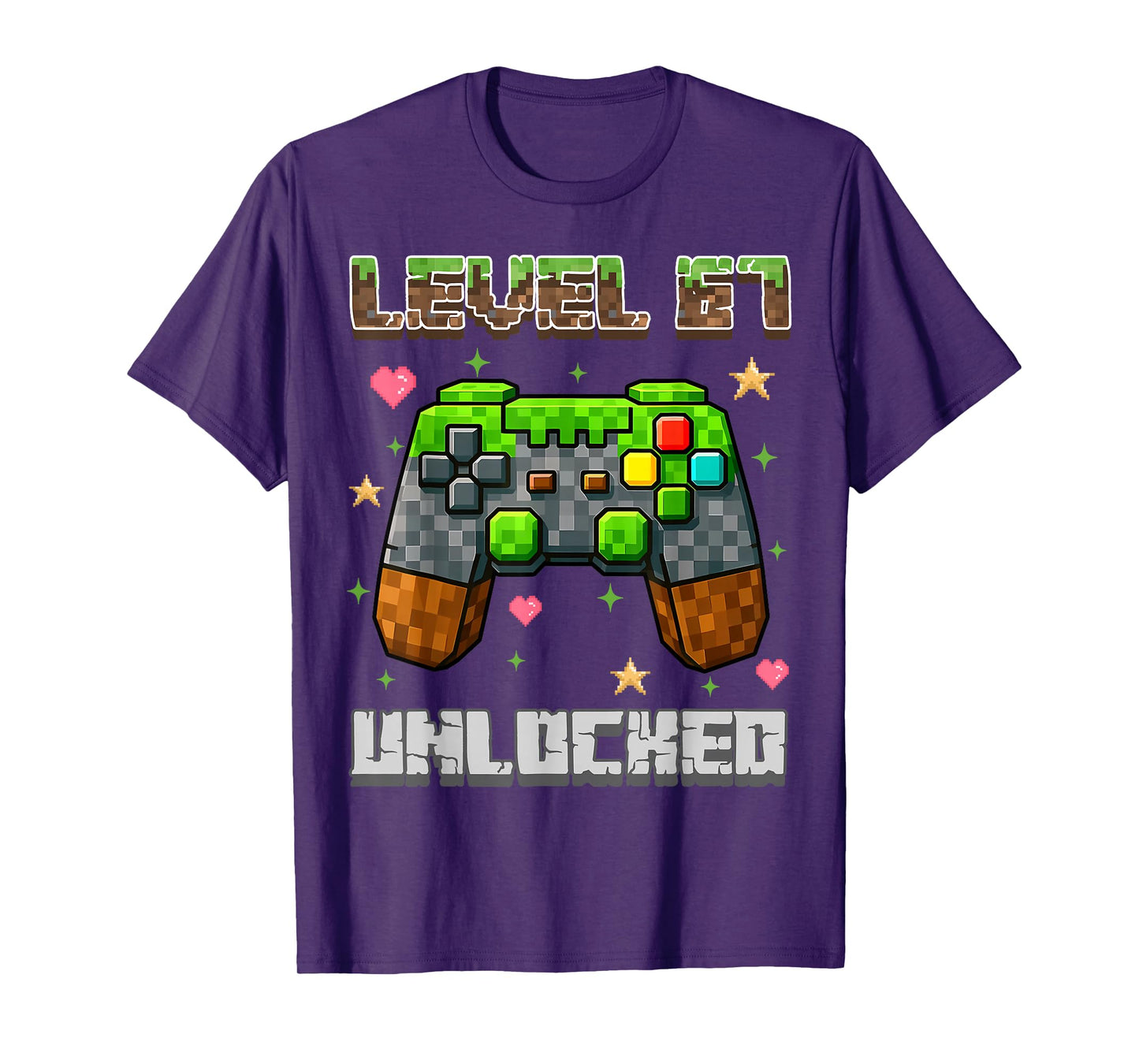 Level 67 Unlocked Gaming School Meme Six Seven Boys Kids T-Shirt