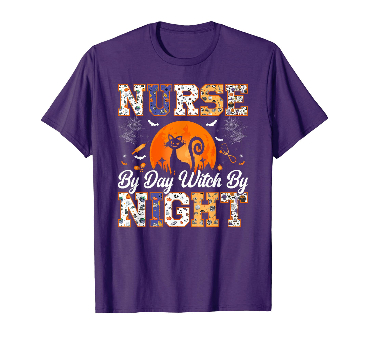 Night Halloween Boo Crew Nurse Halloween For Nurses RN T-Shirt