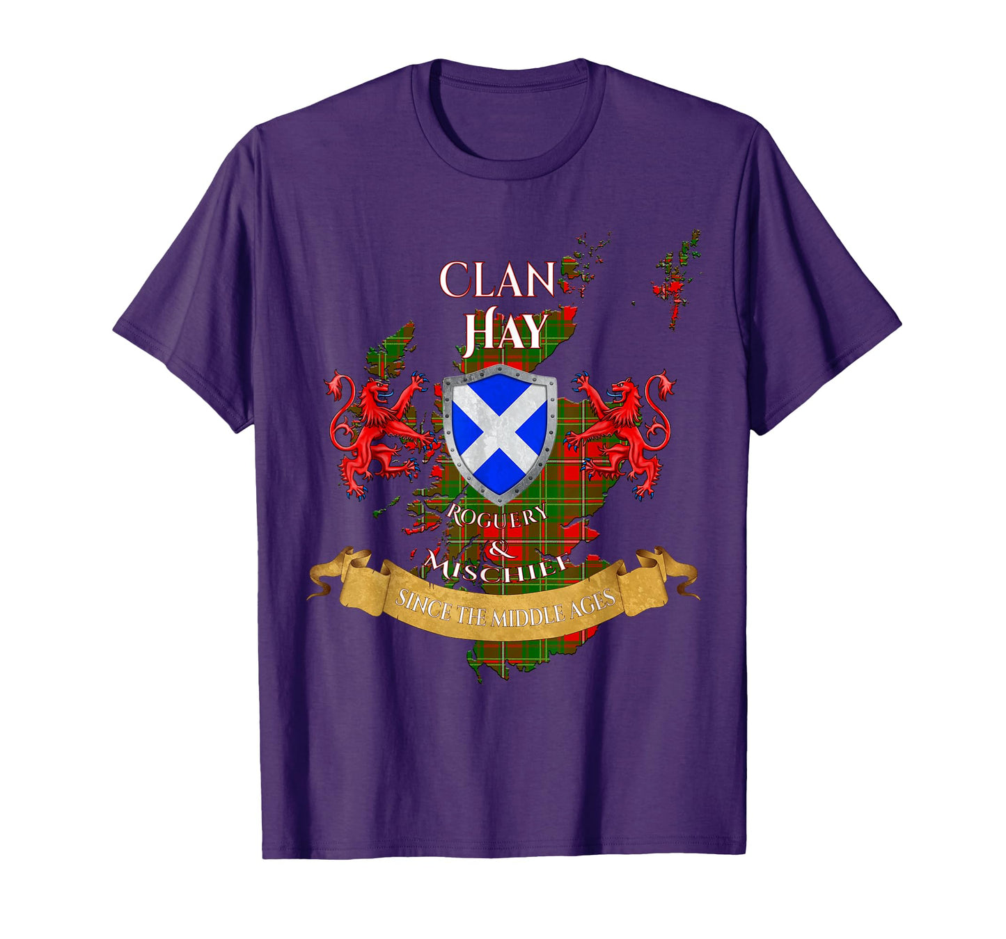 Hay Scottish Family Clan Middle Ages Mischief T-Shirt
