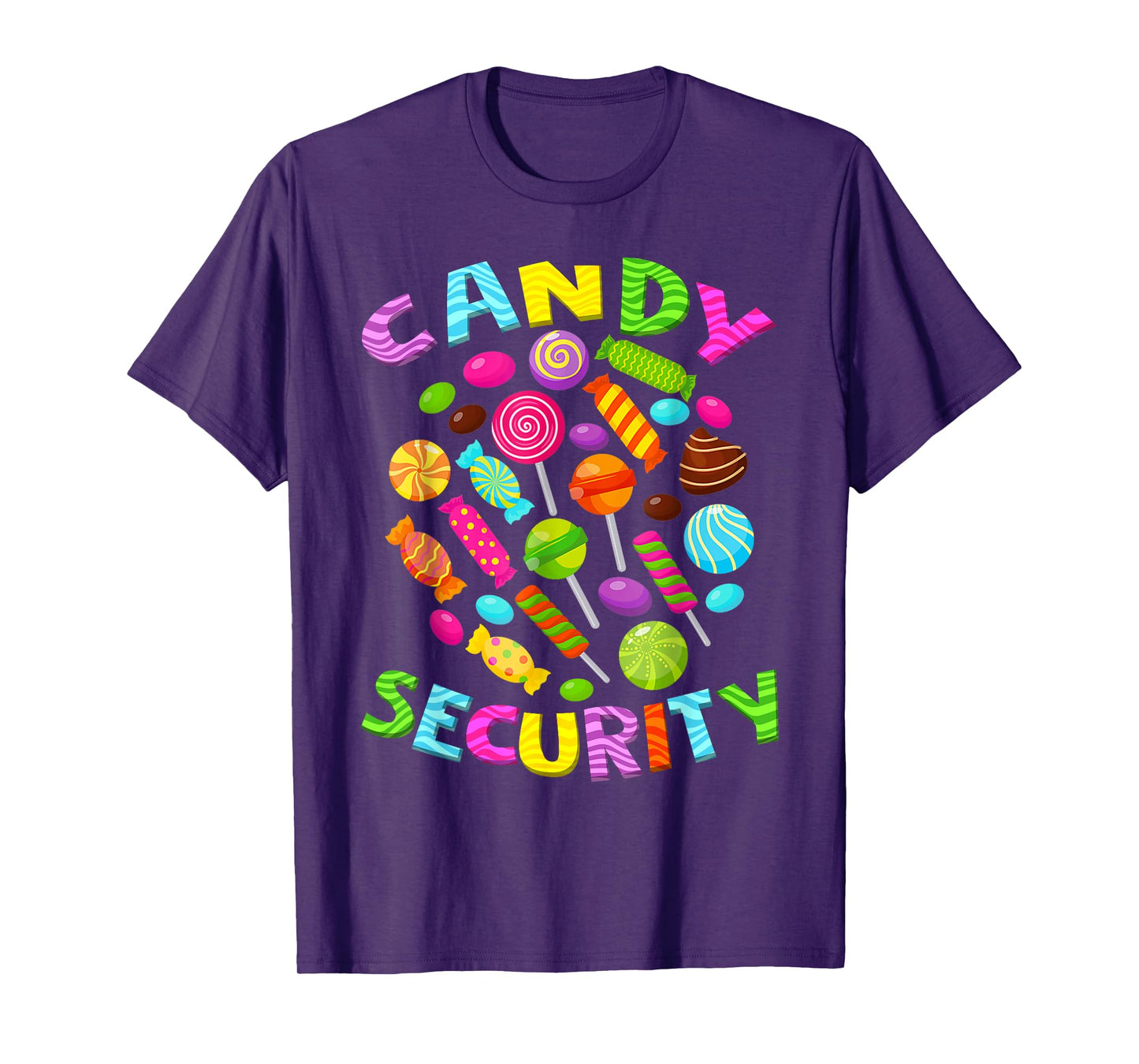 Candy land costumes adult candy land crew candy security T-Shirt