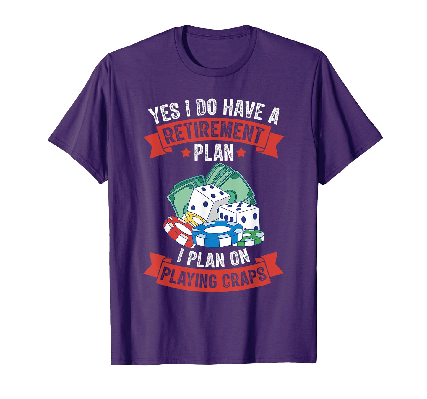 Craps Table Crapshooting Strategy Rules Game Dice Board T-Shirt