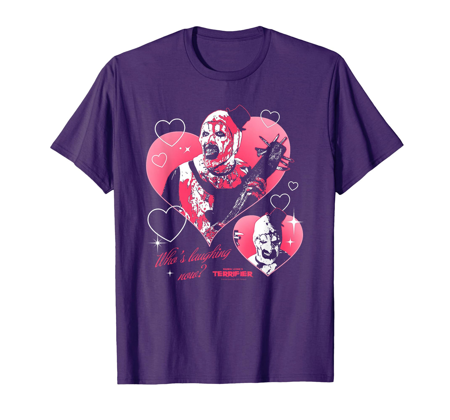 Terrifier I Heart Art Creepy Valentine's Day Horror Movie T-Shirt