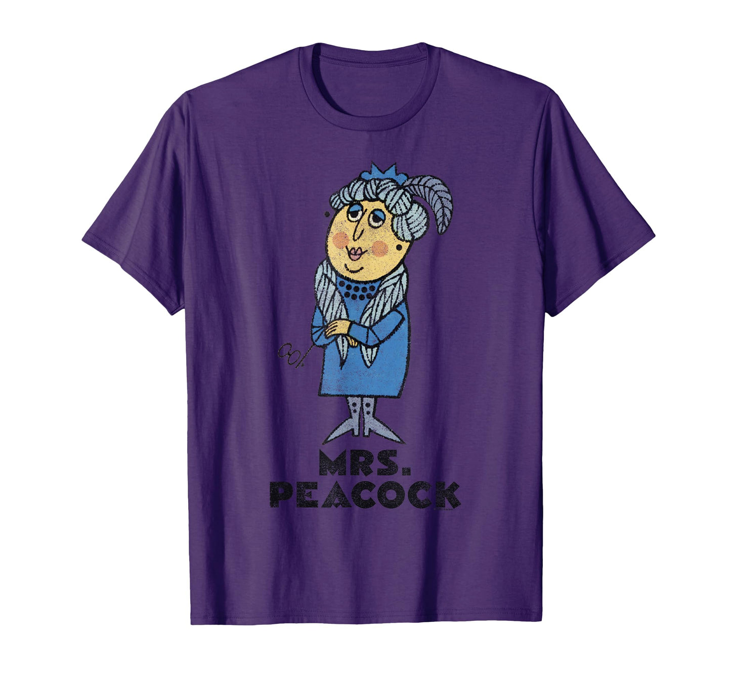 Clue Retro Mrs. Peacock Portrait T-Shirt