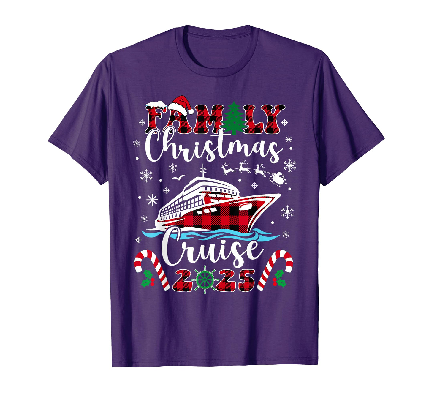 Family Christmas Cruise 2025 Matching Family Cruise Holiday T-Shirt