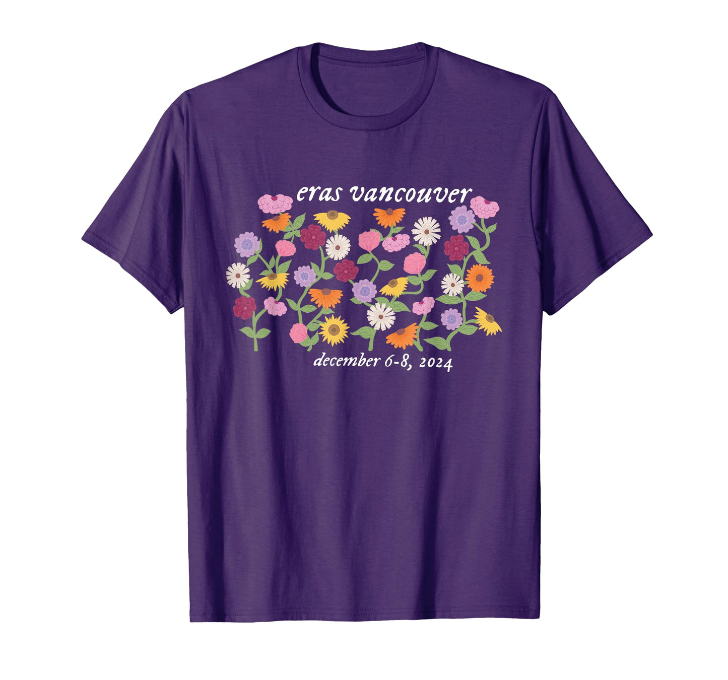 Eras Piano Flowers Vancouver December 6-8 T-Shirt