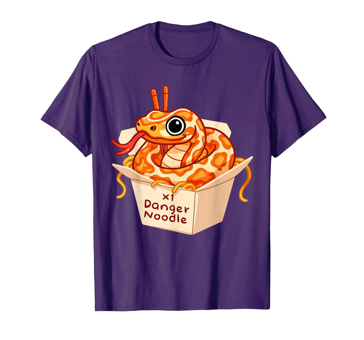 Danger Noodles Snake Ball Python Reptile Snakes Meme Snek T-Shirt
