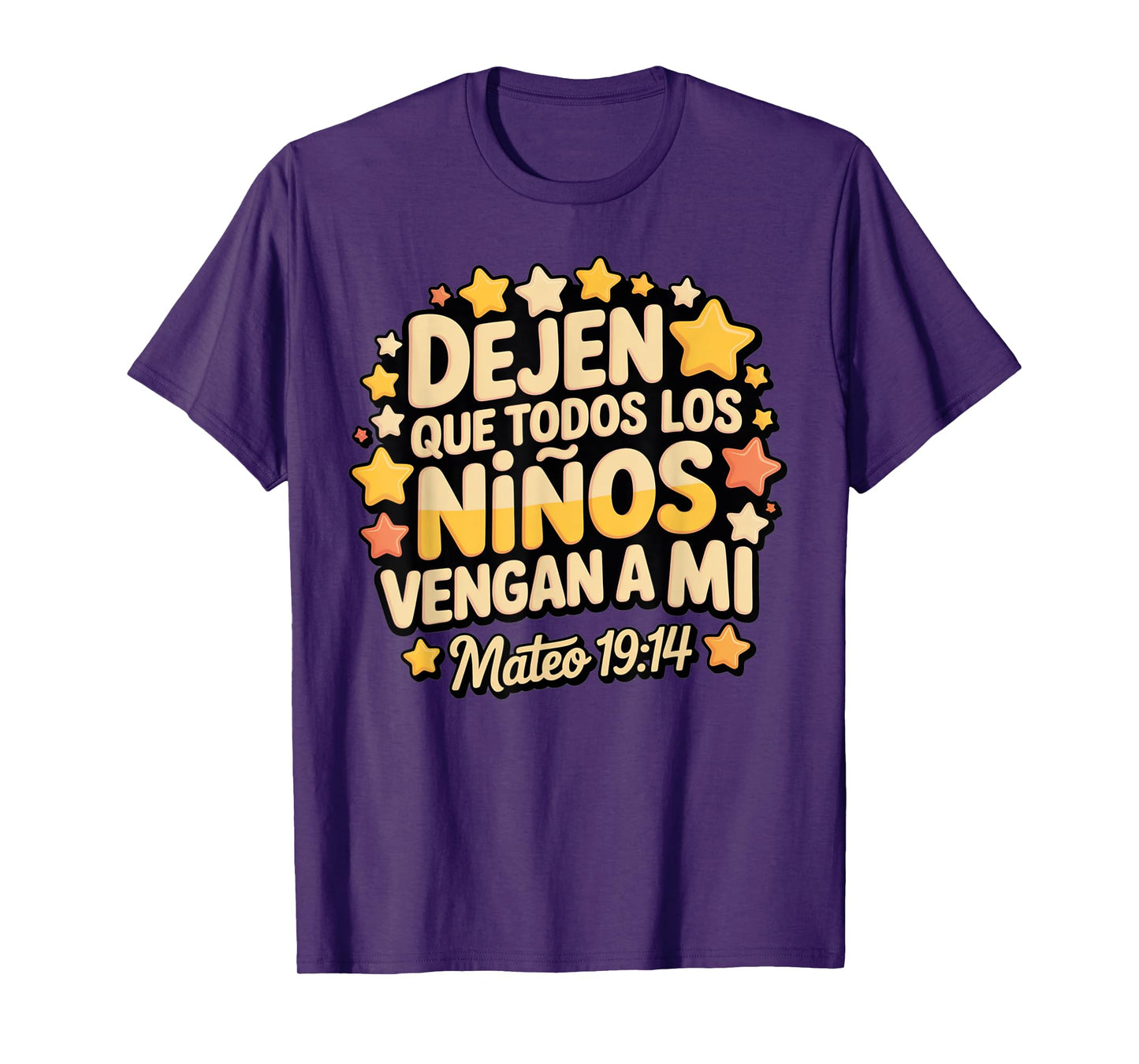 Let the Children Come – Matthew 19:14 Spanish Scripture T-Shirt