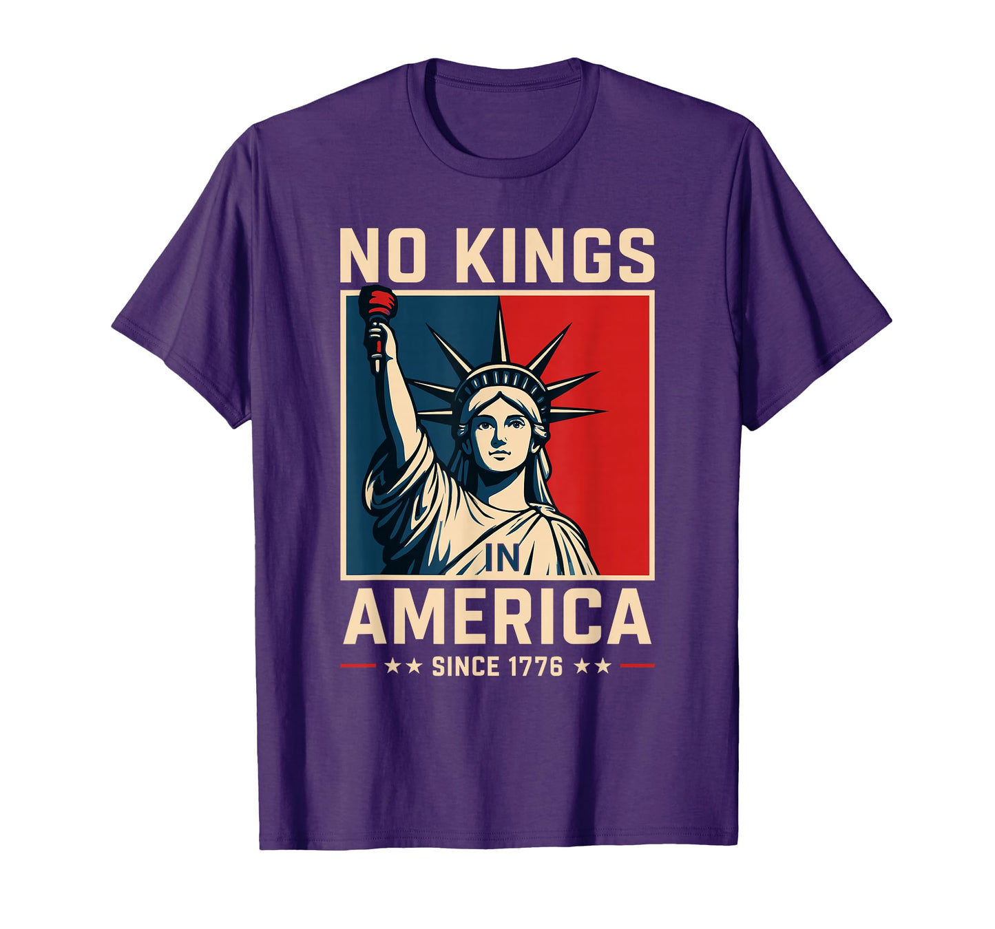 No Kings in America Since 1776 T-Shirt Patriotic Freedom Tee T-Shirt
