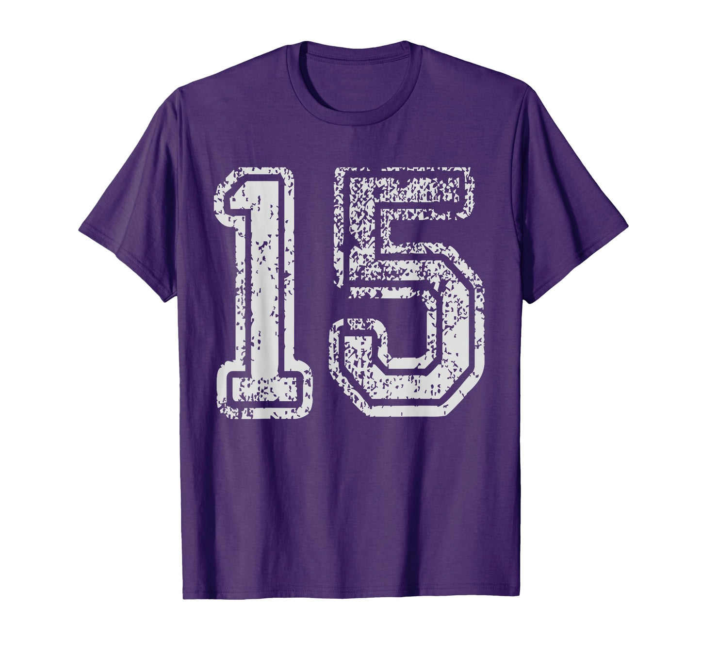 Team Jersey 15 Uniforms Number Fifteen School Sport Birthday T-Shirt