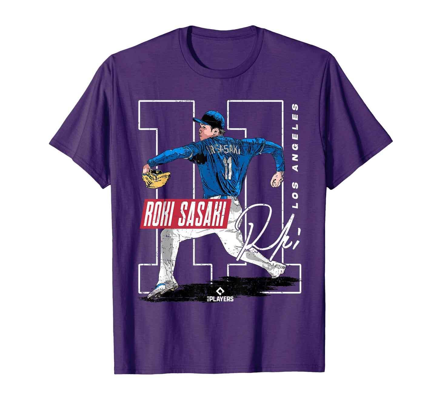 Roki Sasaki | Los Angeles D MLB Baseball Players |MLBROS202M T-Shirt