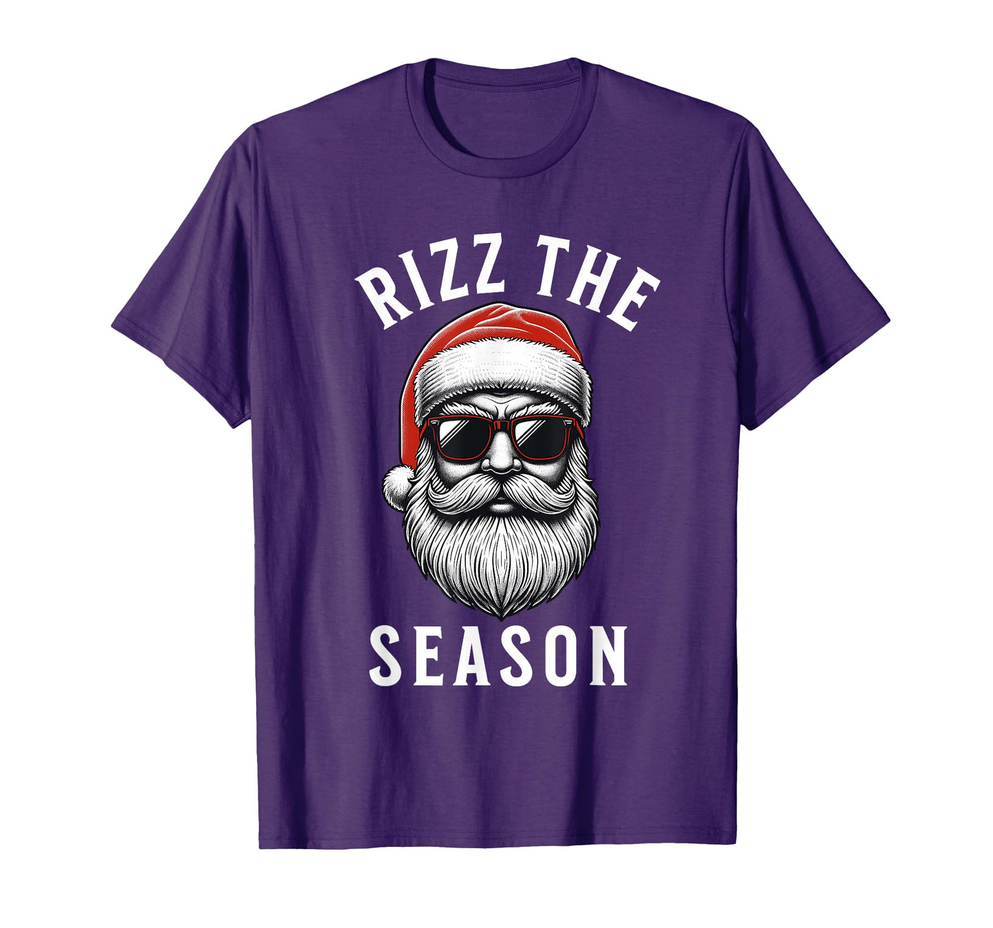 Rizz the Season Silly Christmas Funny Santa Men Teen Boys T-Shirt
