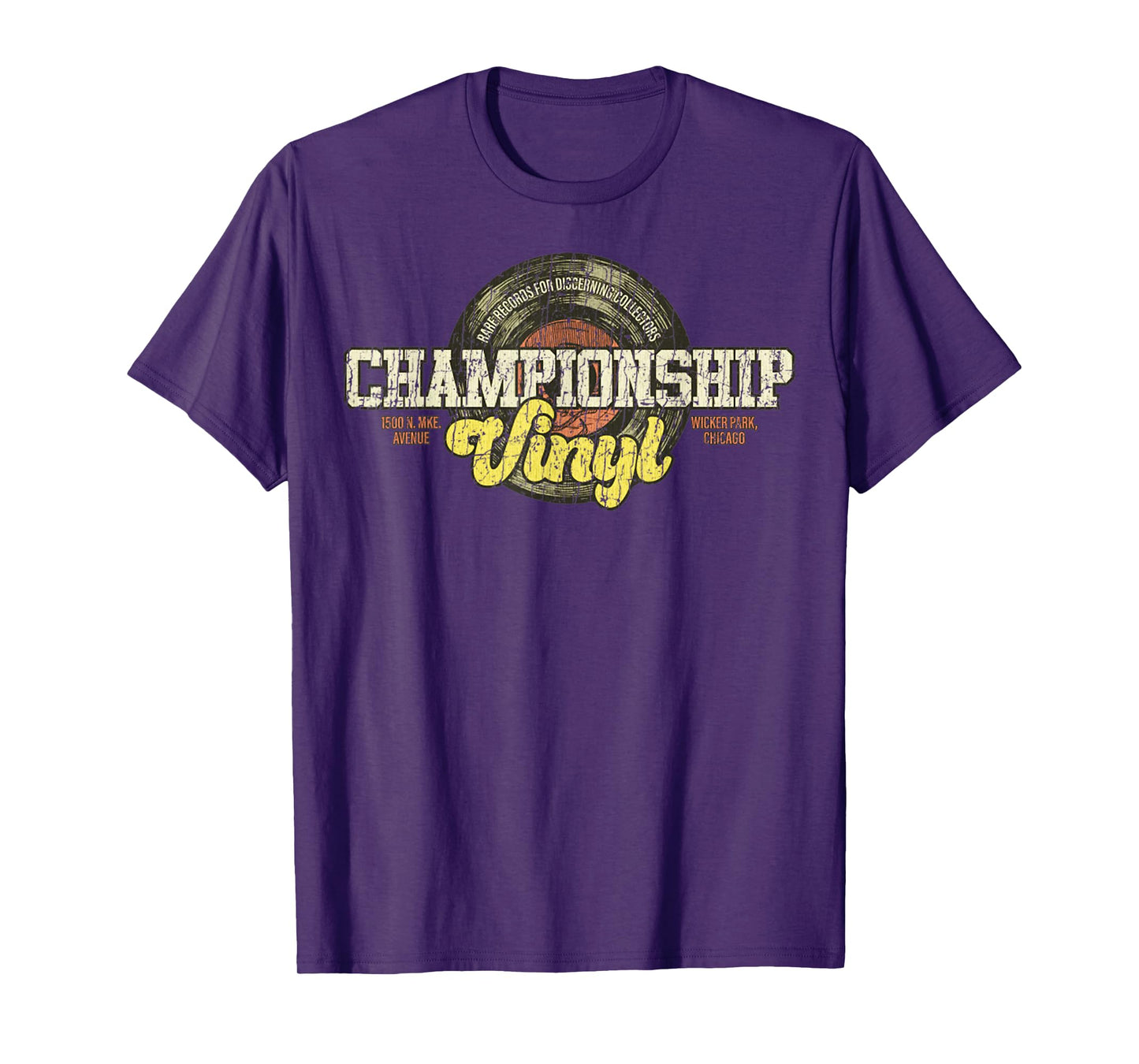 Vintage Music Lover Retro Quote Championship Vinyl Funny T-Shirt