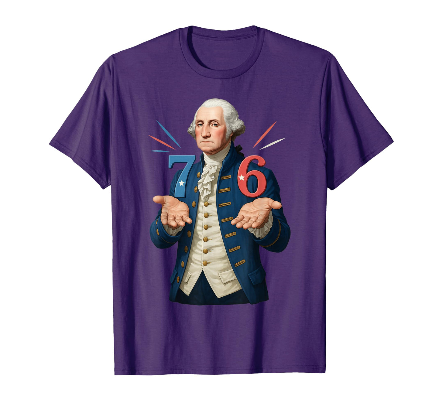 HUGvyn 6-7 7-6 George Washington Seven Six Teacher American T-Shirt