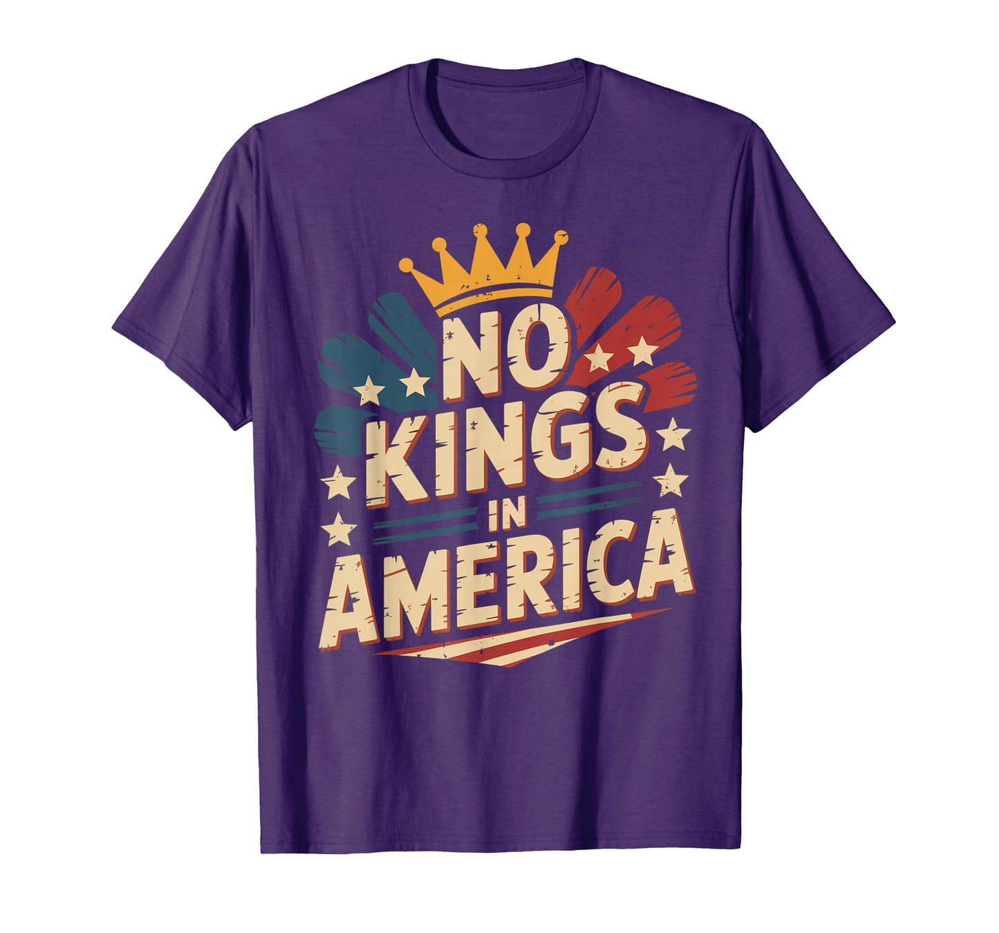 No Kings in America Protest Sign Defiant Voice No Kings USA T-Shirt