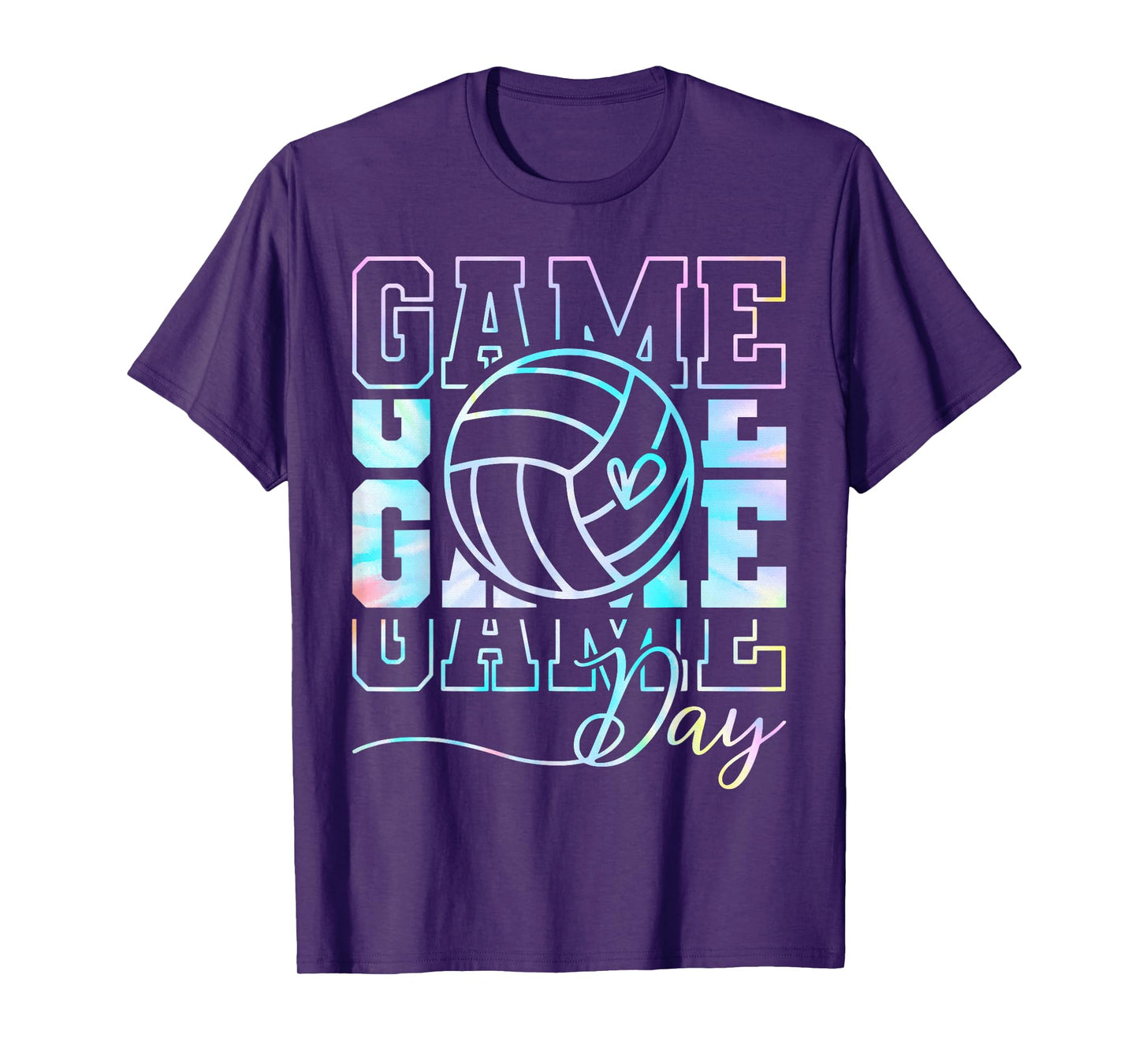 Tie Dye Game Day Volleyball T-Shirt